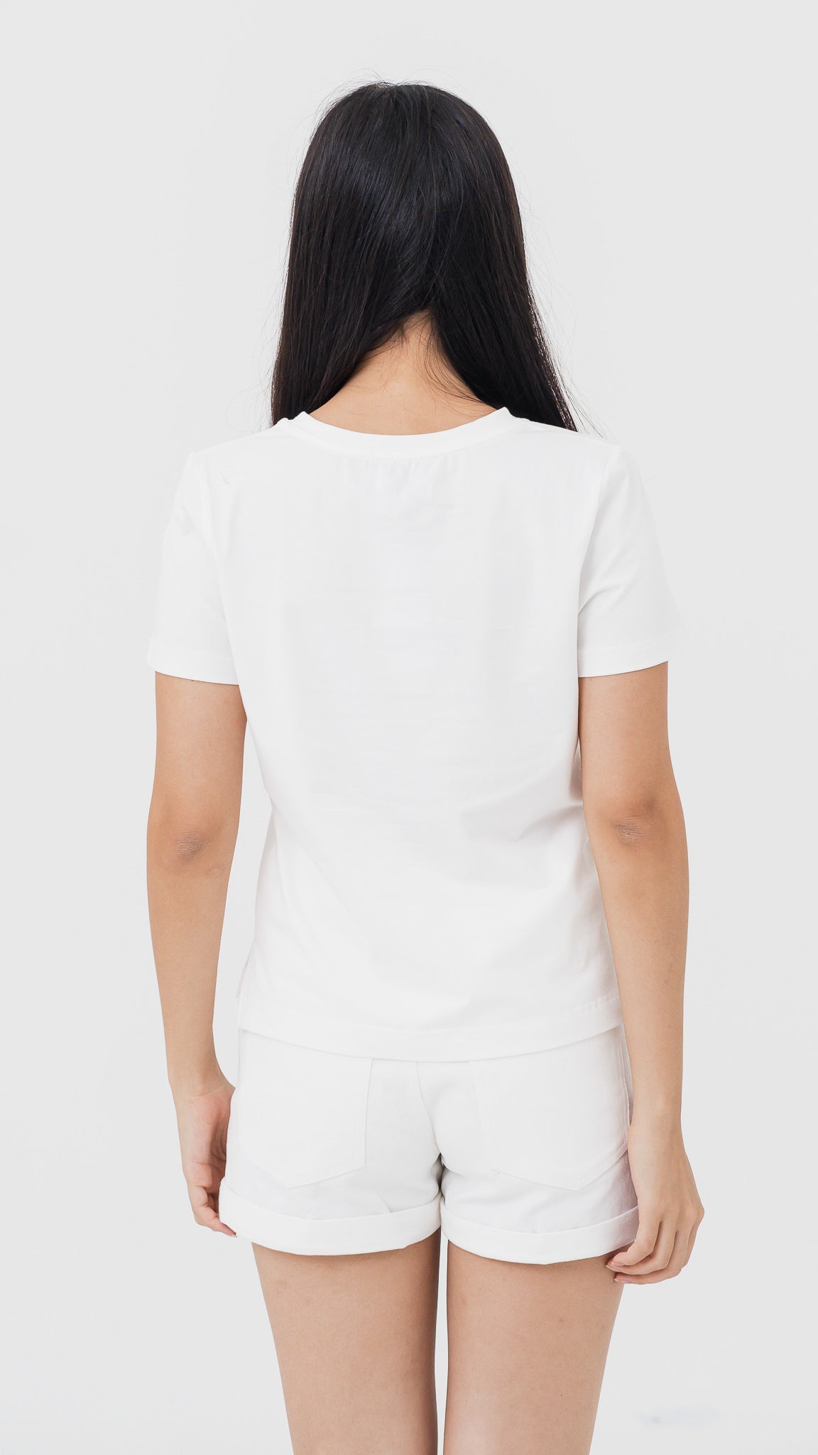 Mahjong Tiger Women's Tee in White [ONLINE ONLY]