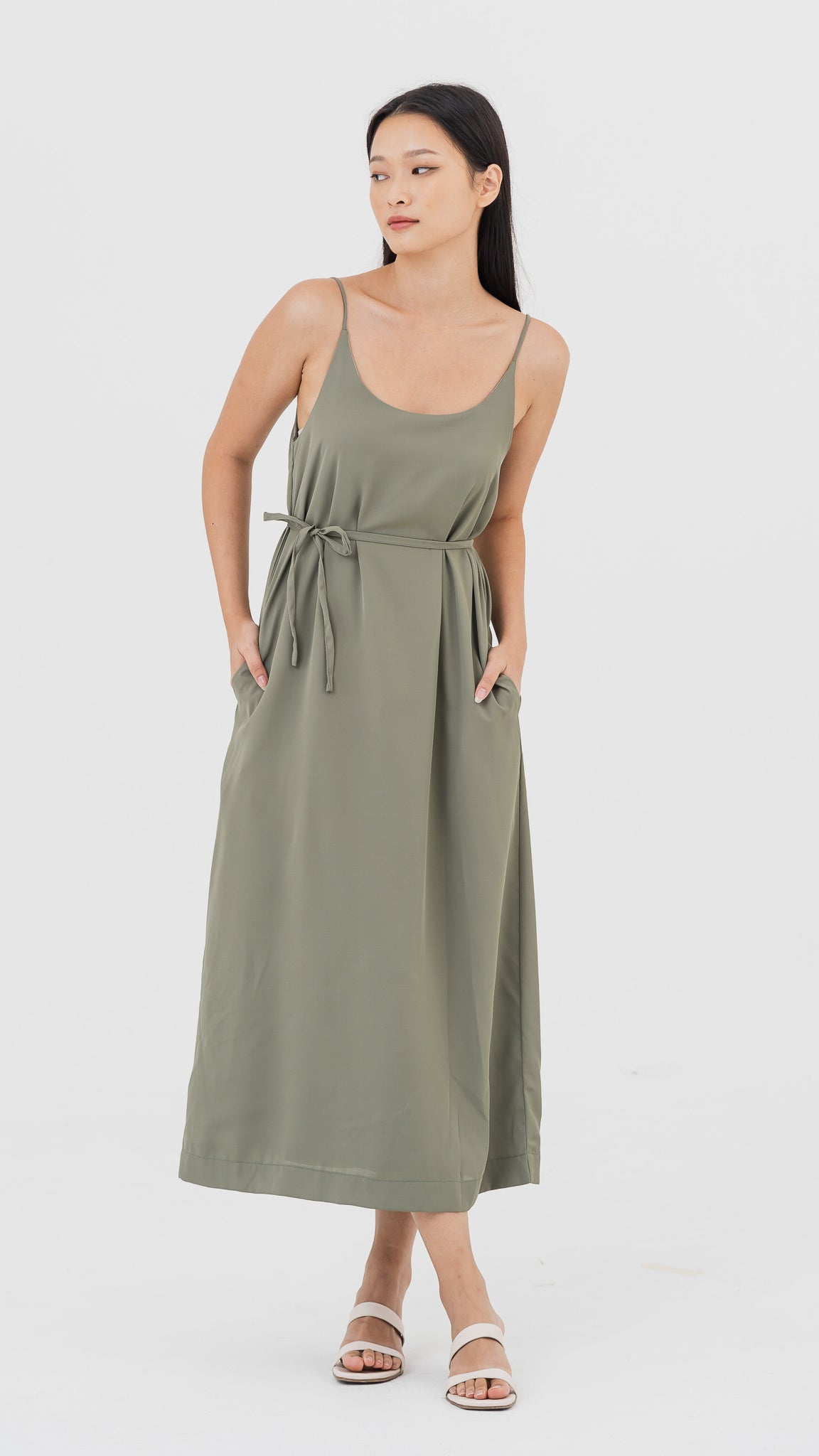 Arya Reversible Maxi Dress in Green [ONLINE ONLY]