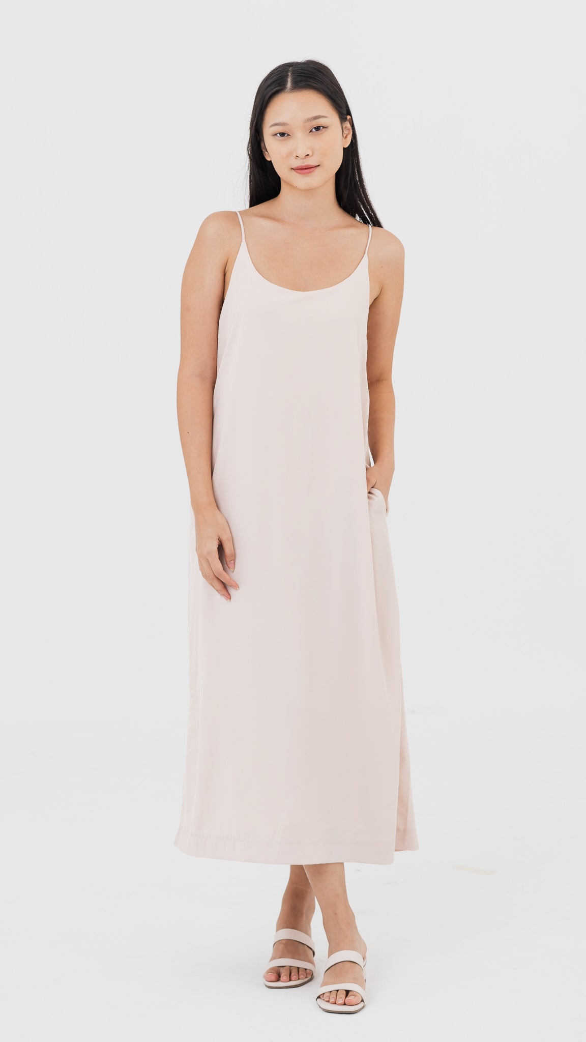 Arya Reversible Maxi Dress in Ecru [ONLINE ONLY]