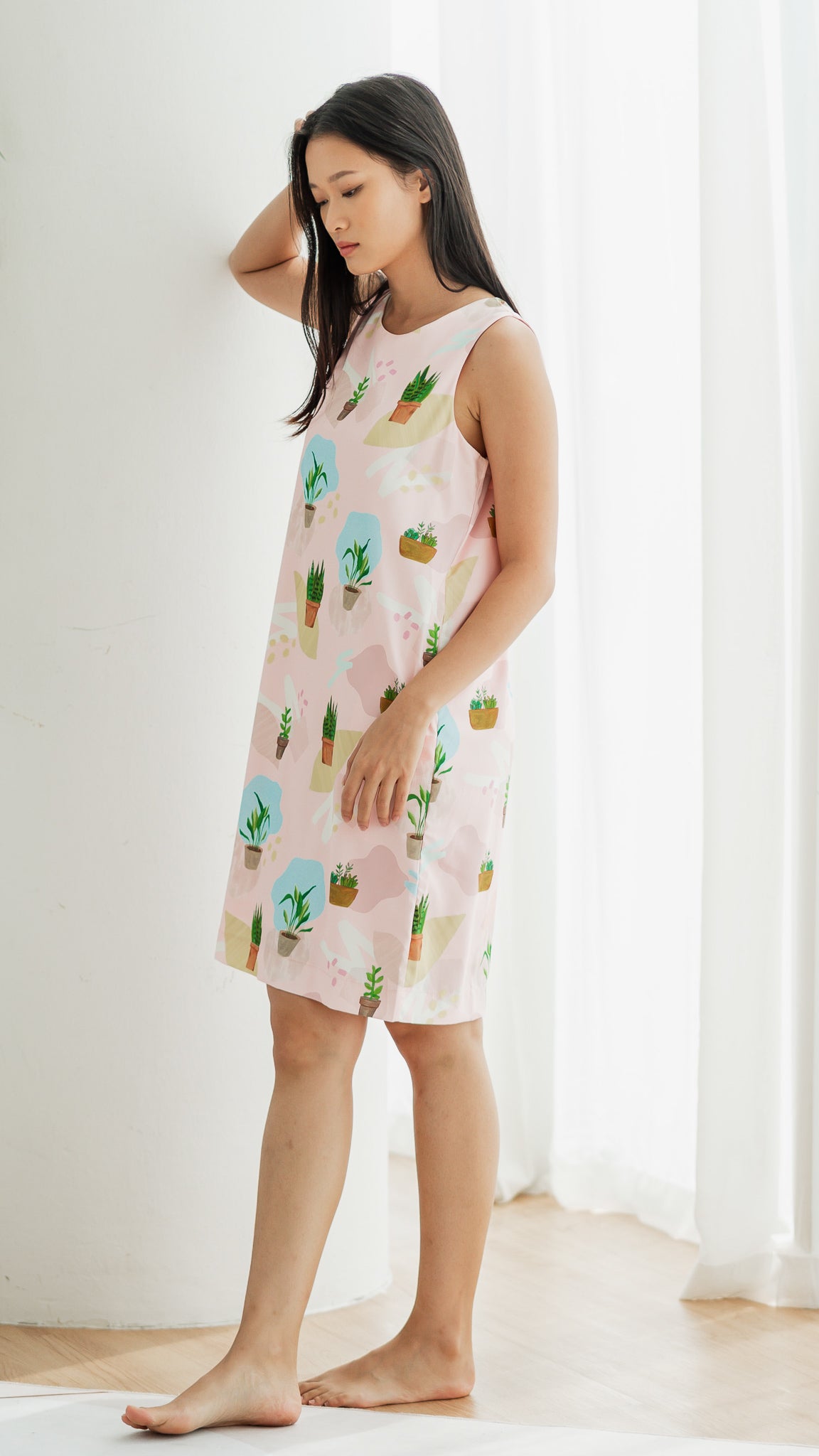 House Plants Two-way Dress in Pink [ONLINE ONLY]