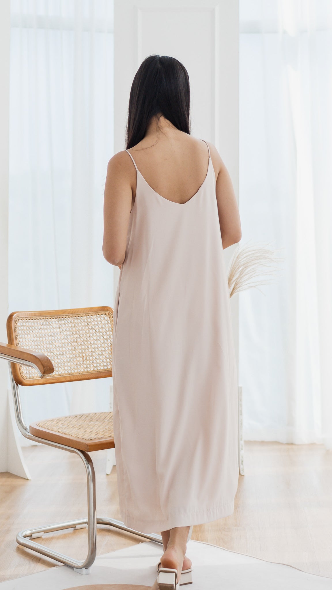 Arya Reversible Maxi Dress in Ecru [ONLINE ONLY]