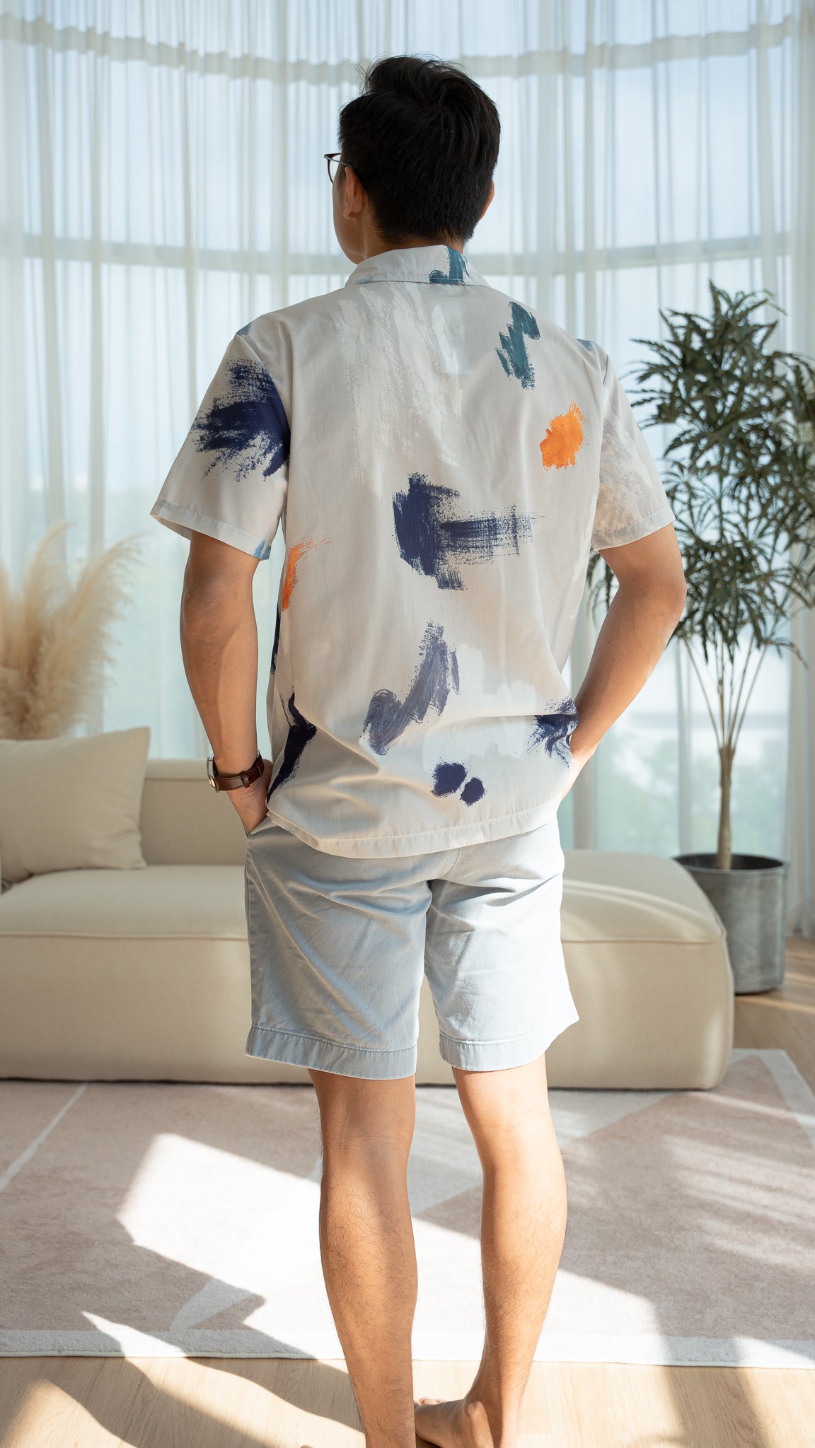 If I Were A Painter Men's Shirt in Stone