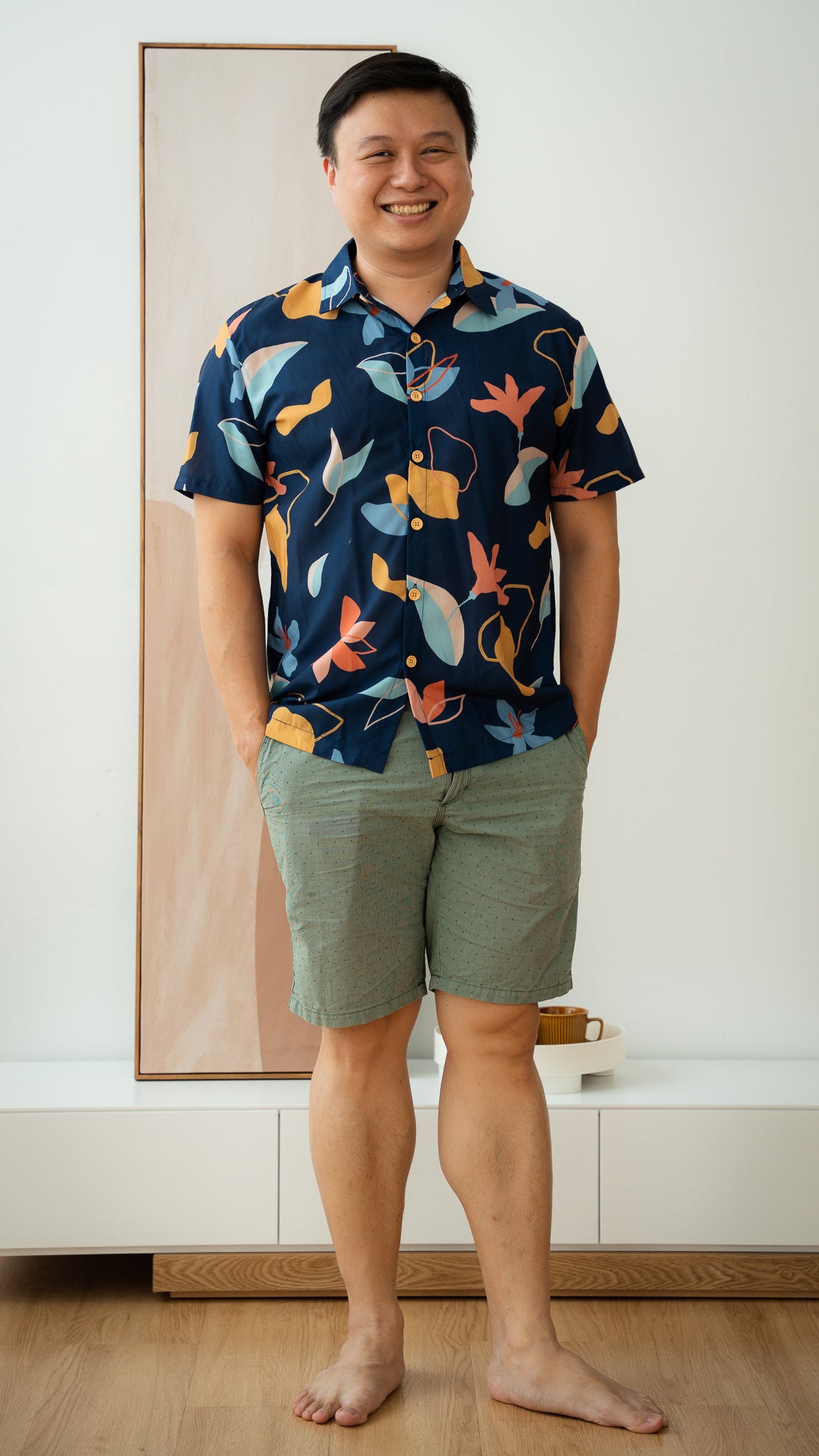Sophie's Summer Men's Shirt in Navy [ONLINE ONLY]