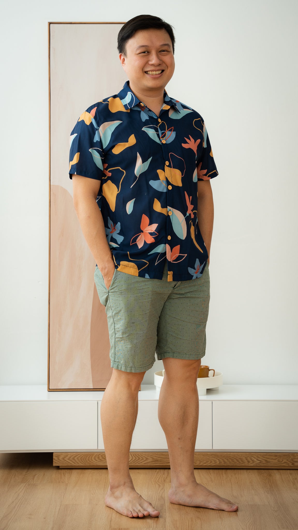 Sophie's Summer Men's Shirt in Navy [ONLINE ONLY]