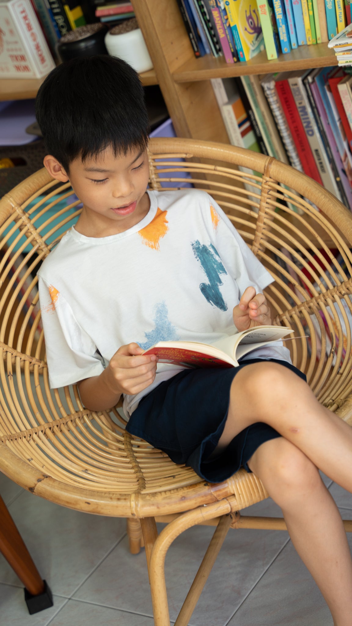 If I Were A Painter Kids' Tee in Stone