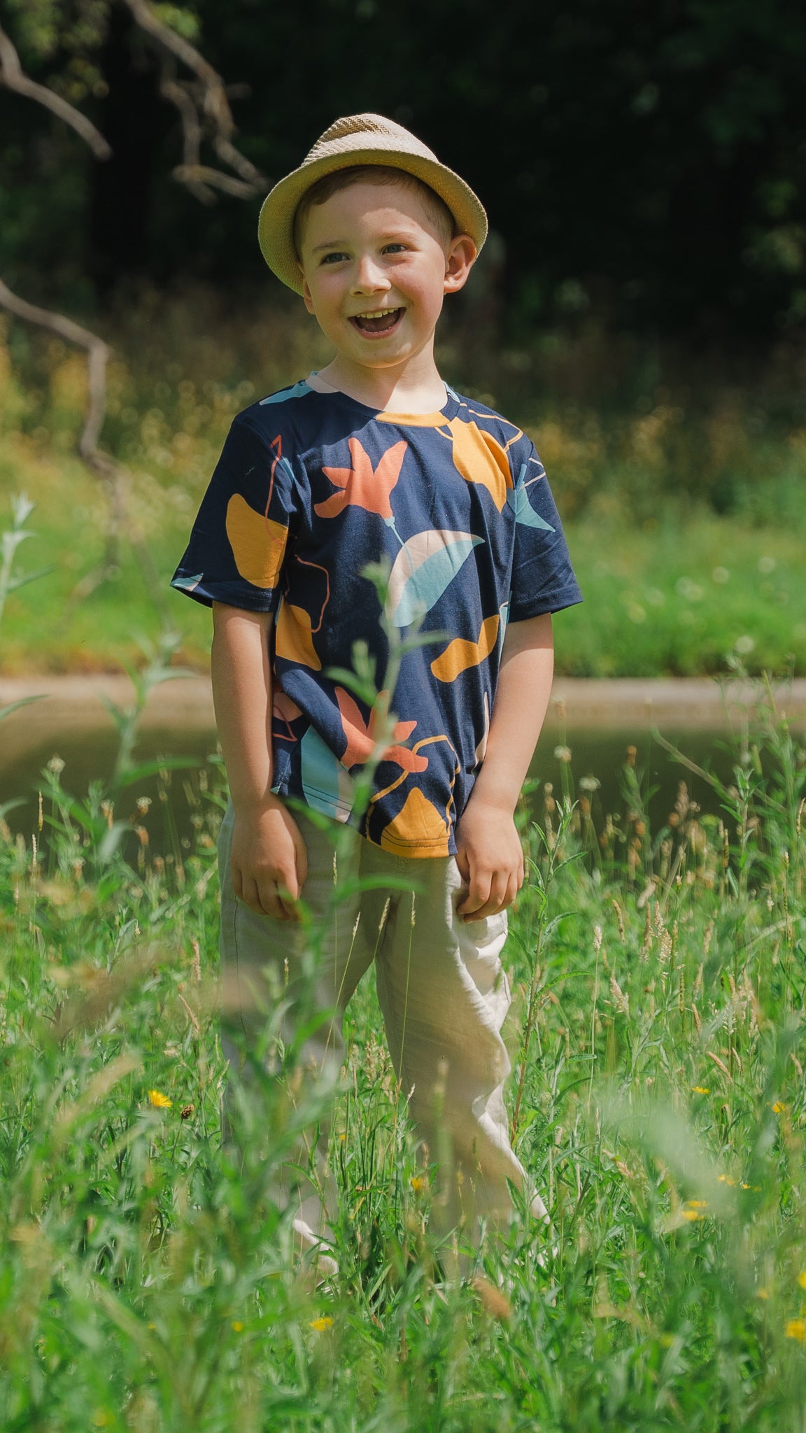 Sophie's Summer Kid's Tee in Navy [ONLINE ONLY]