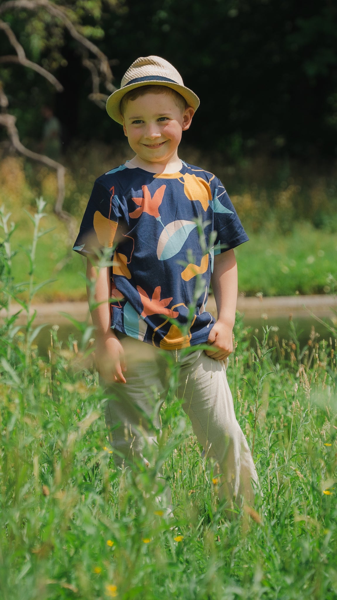 Sophie's Summer Kid's Tee in Navy [ONLINE ONLY]