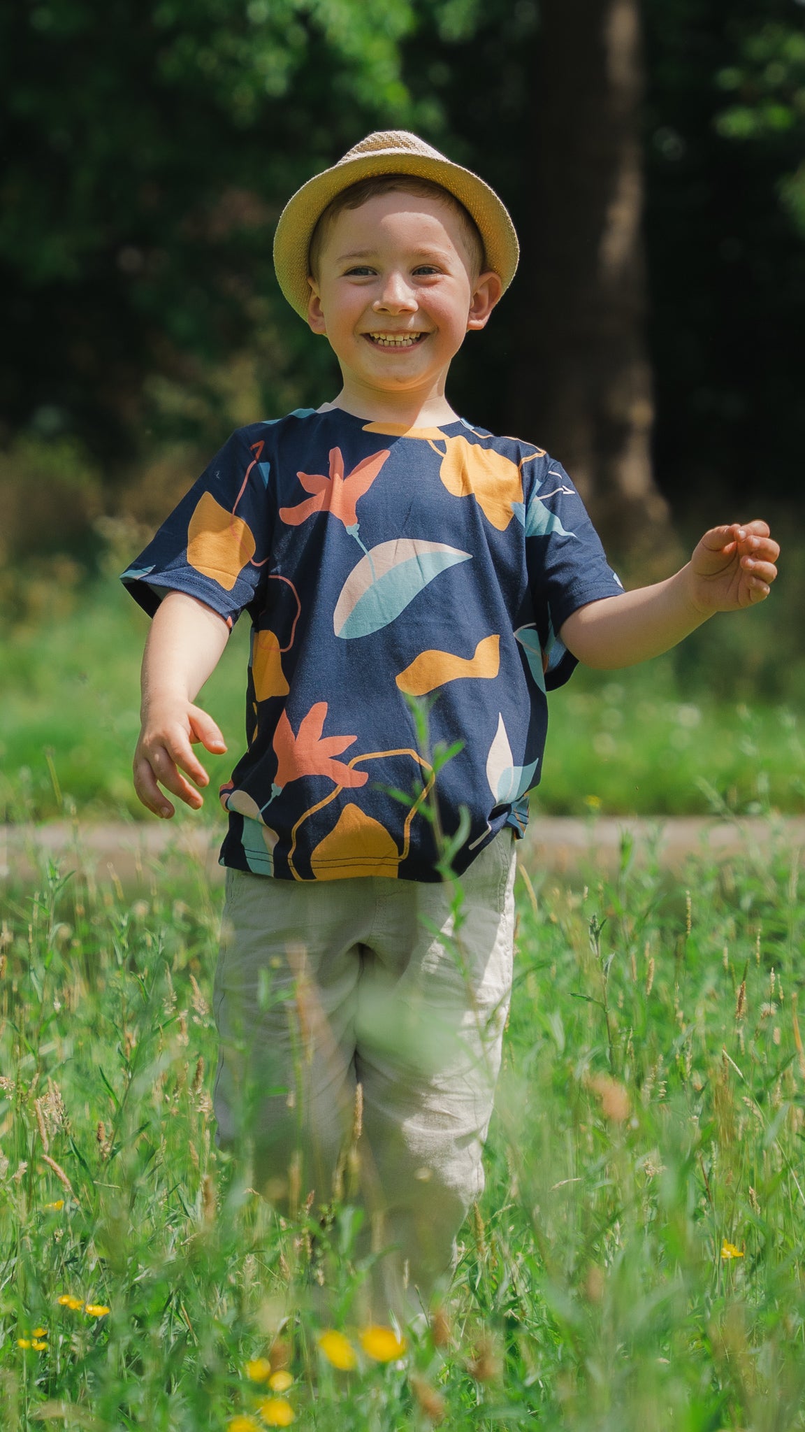 Sophie's Summer Kid's Tee in Navy [ONLINE ONLY]