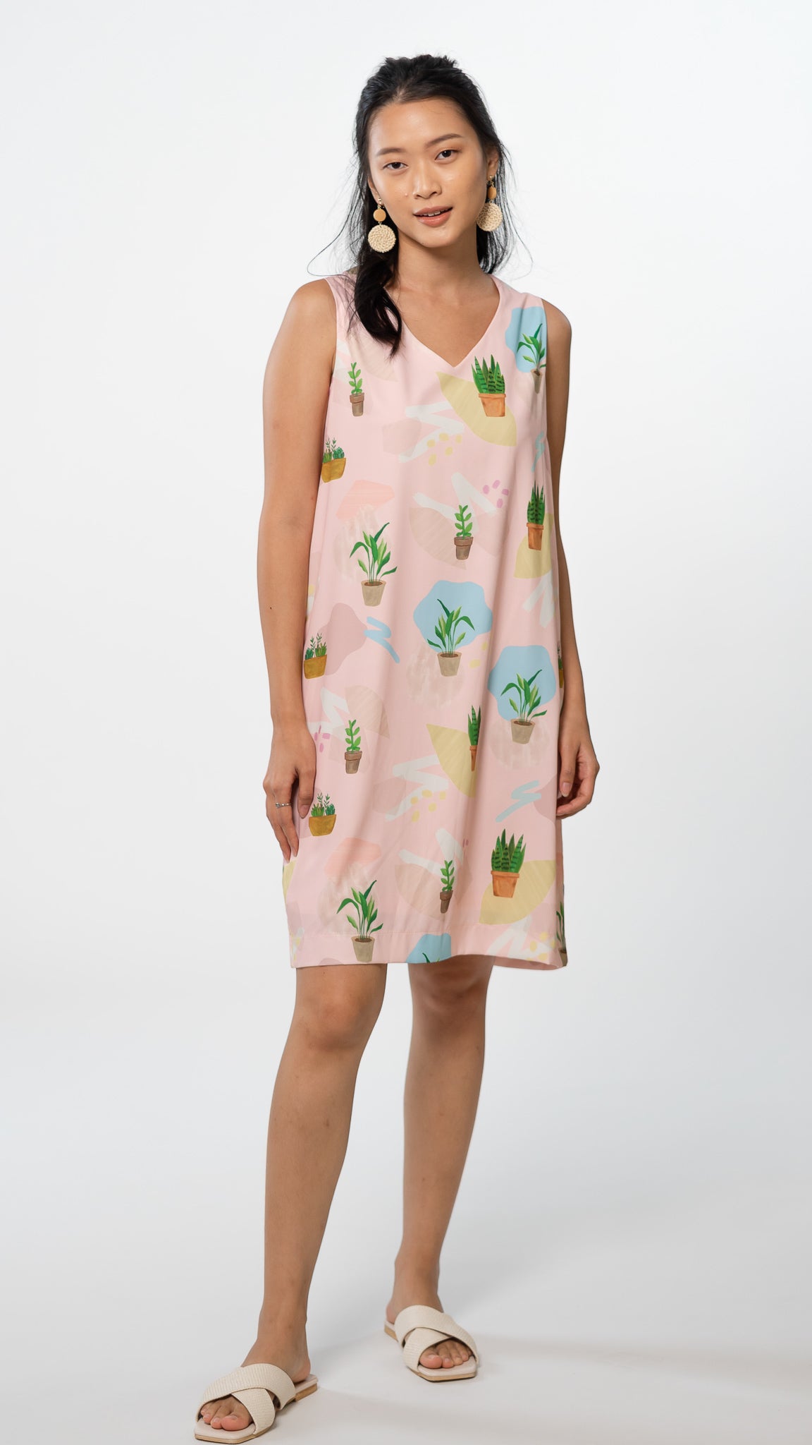 House Plants Two-way Dress in Pink [ONLINE ONLY]