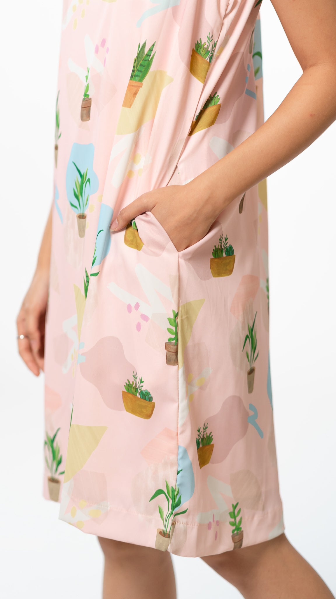 House Plants Two-way Dress in Pink [ONLINE ONLY]