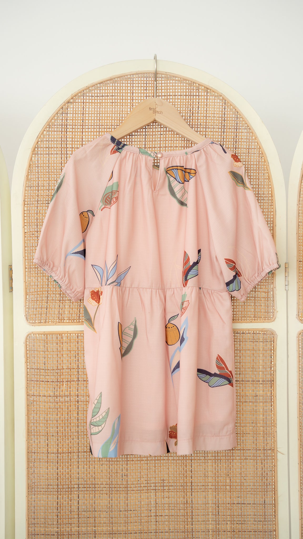 Don't Stop BeLEAFing Kids' Dress in Pink [ONLINE ONLY]
