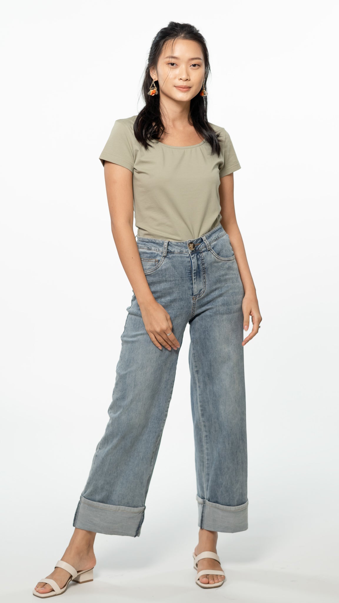 Everyday Two-way T-shirt in Sage [ONLINE ONLY]