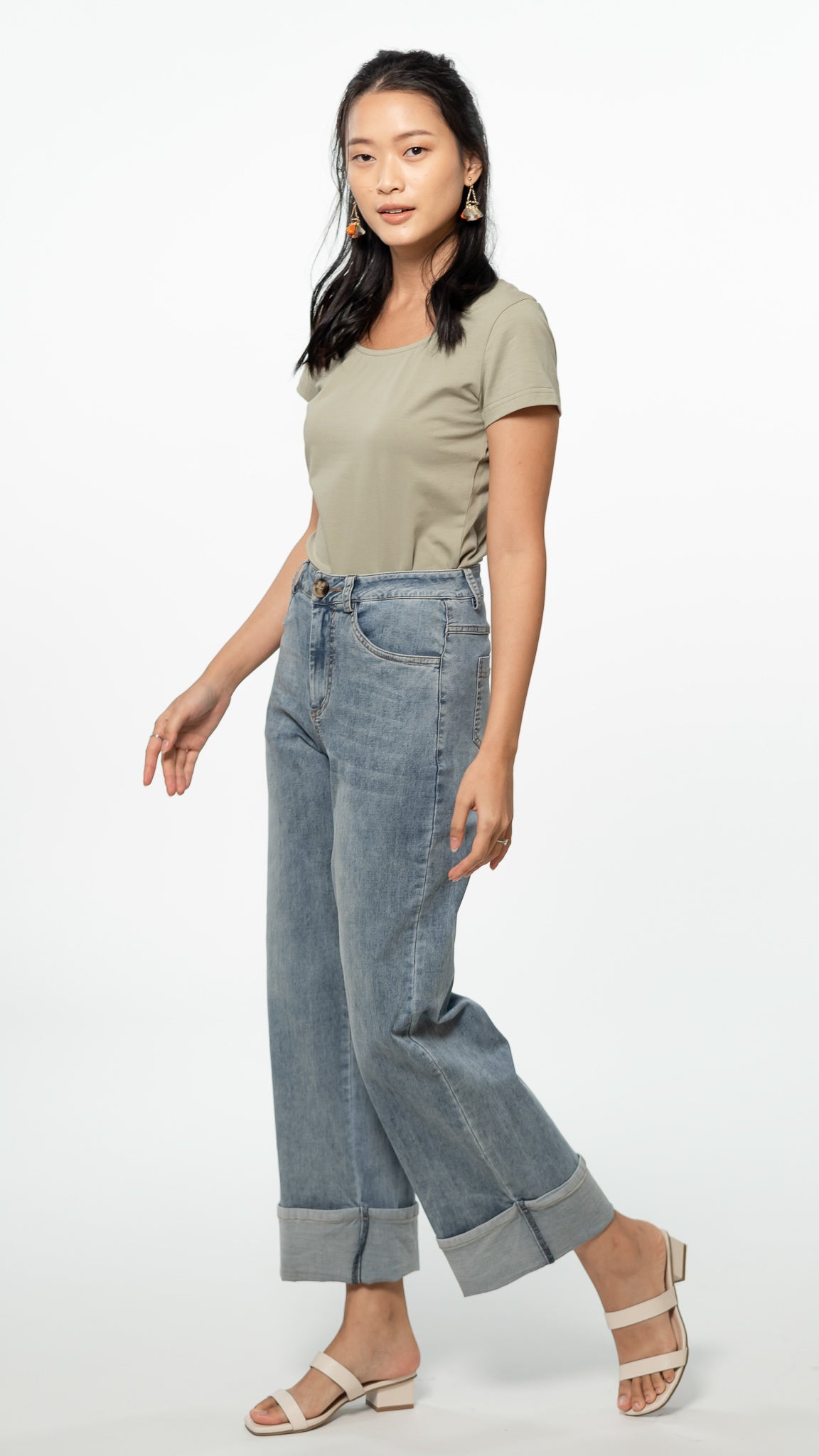 Everyday Two-way T-shirt in Sage [ONLINE ONLY]