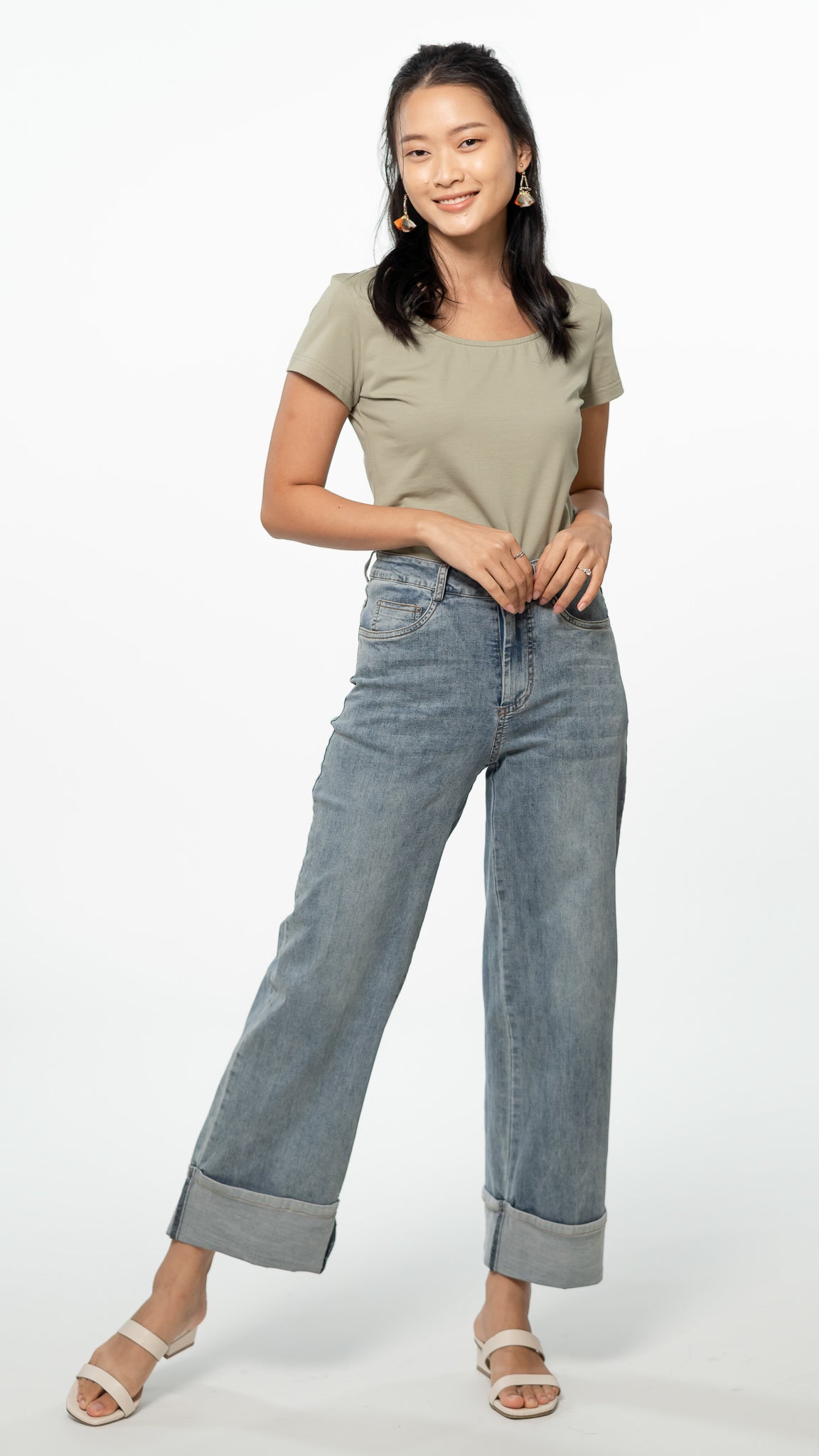 Everyday Two-way T-shirt in Sage [ONLINE ONLY]