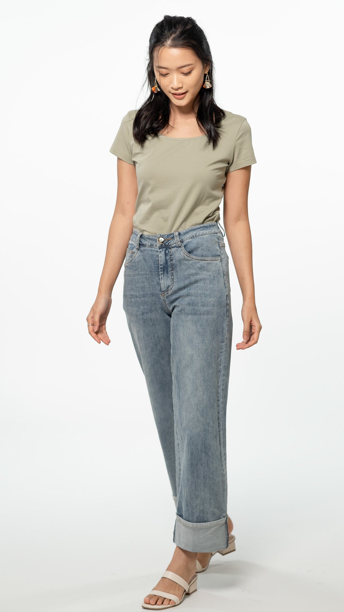 Everyday Two-way T-shirt in Sage [ONLINE ONLY]