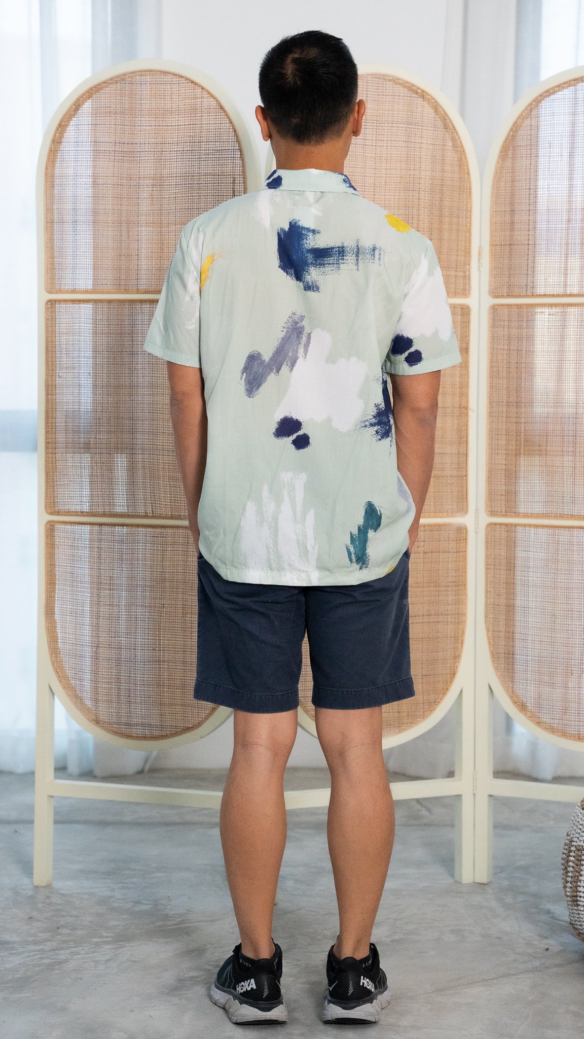 If I Were A Painter Men's Shirt in Sage