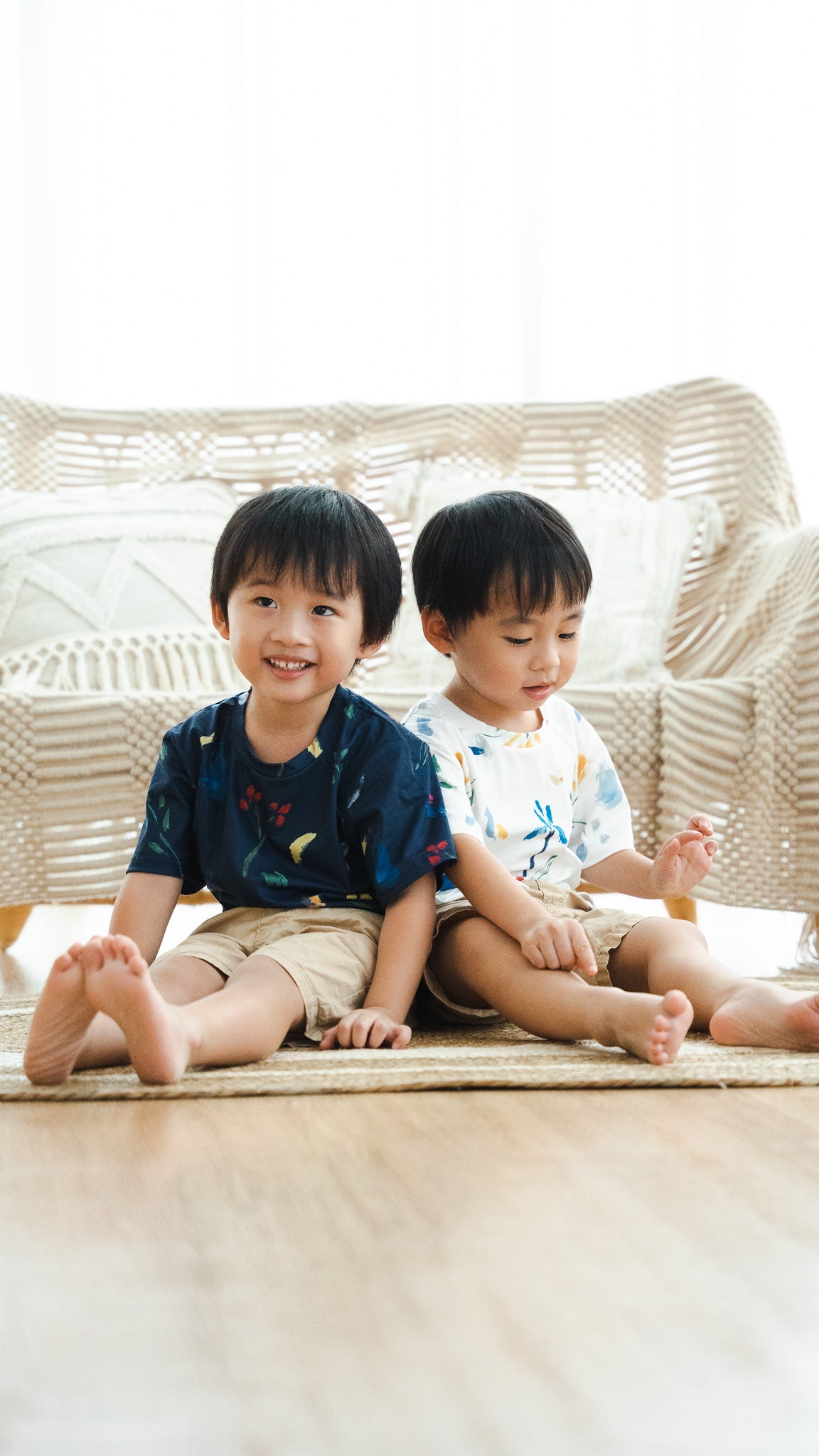Wildflowers Kids' Tee in Navy [ONLINE ONLY]