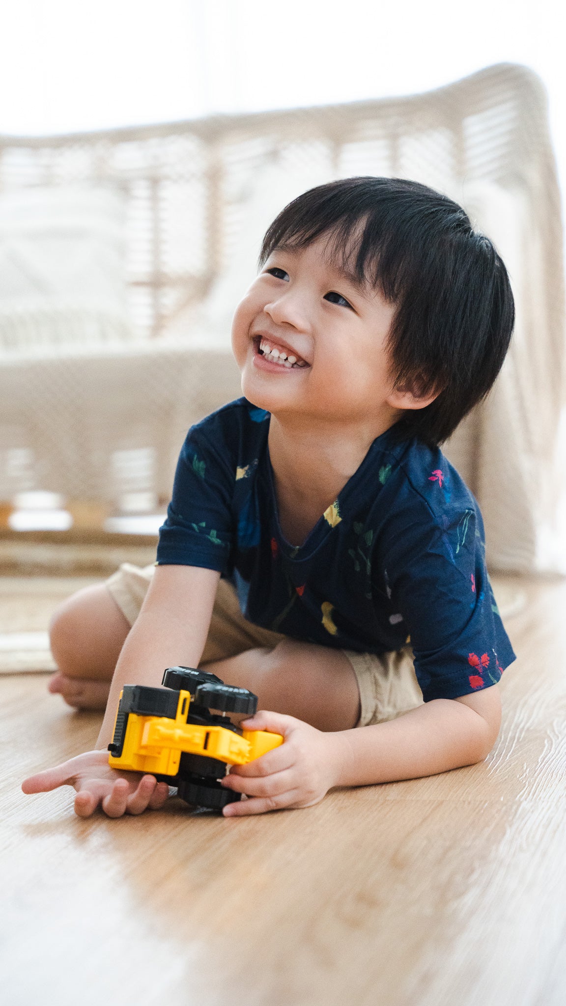 Wildflowers Kids' Tee in Navy [ONLINE ONLY]