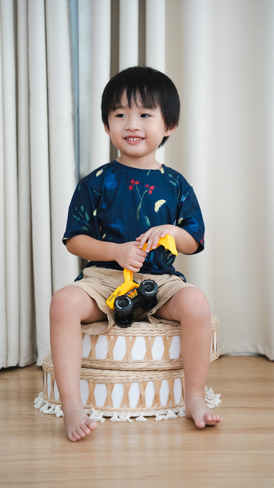 Wildflowers Kids' Tee in Navy [ONLINE ONLY]