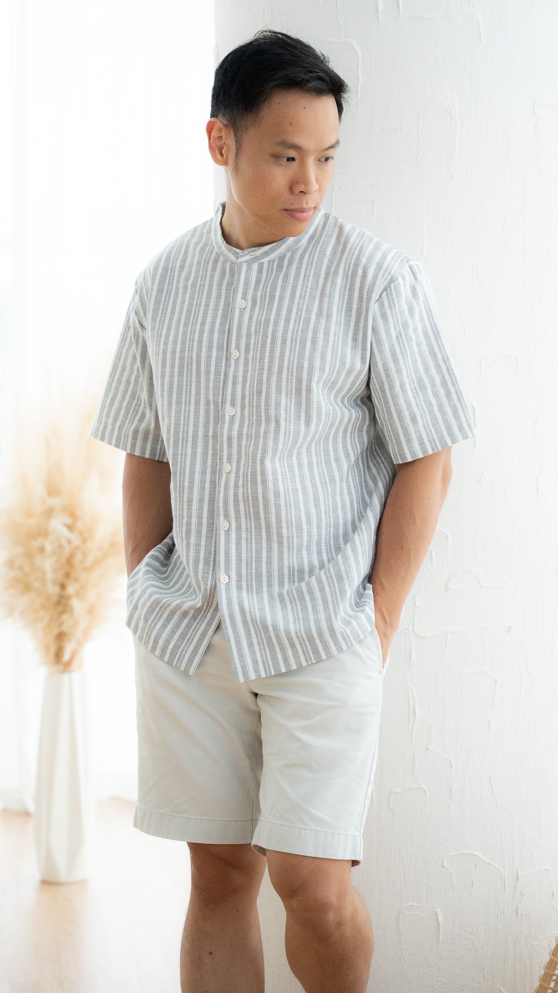 Resort Vibes Men's Shirt in Dusty Blue [ONLINE ONLY]