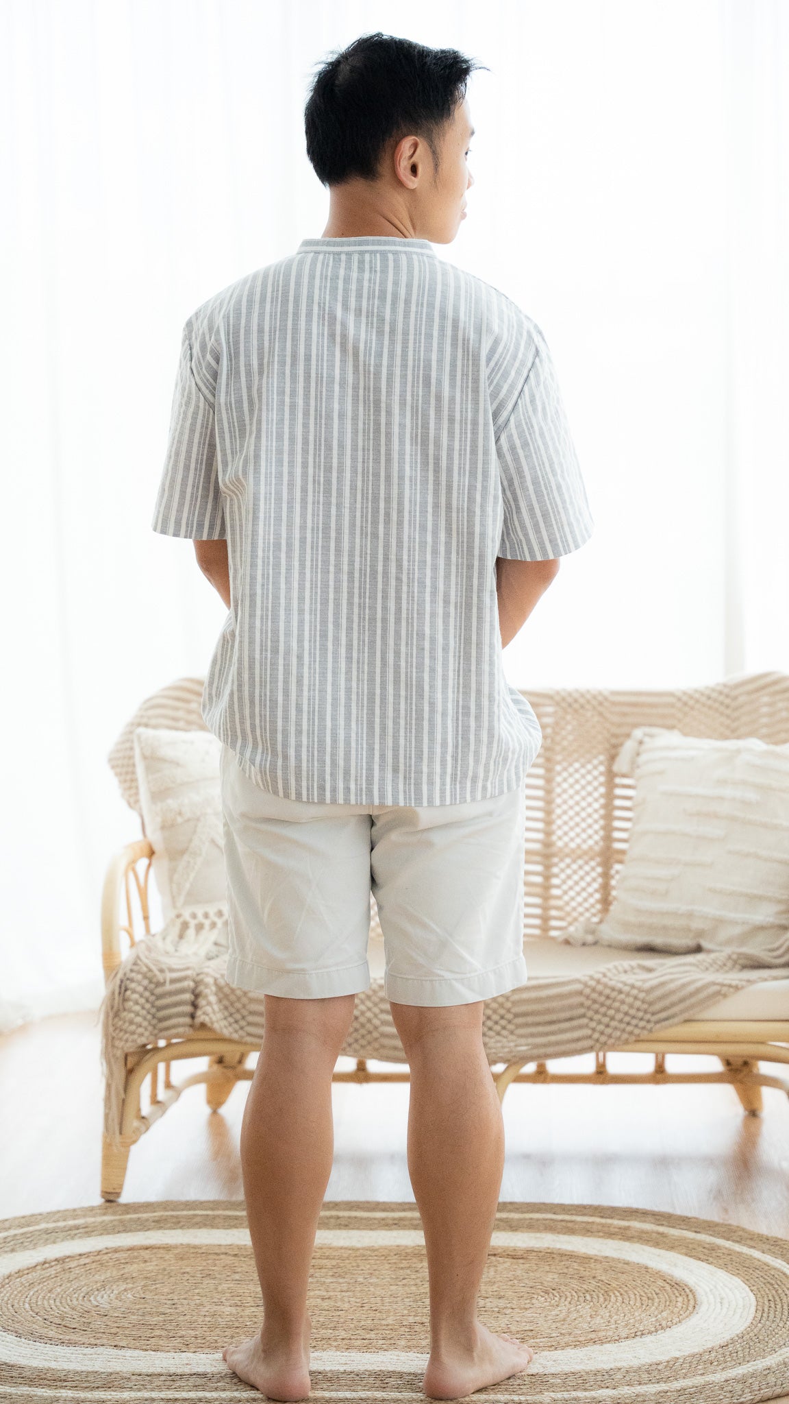 Resort Vibes Men's Shirt in Dusty Blue [ONLINE ONLY]