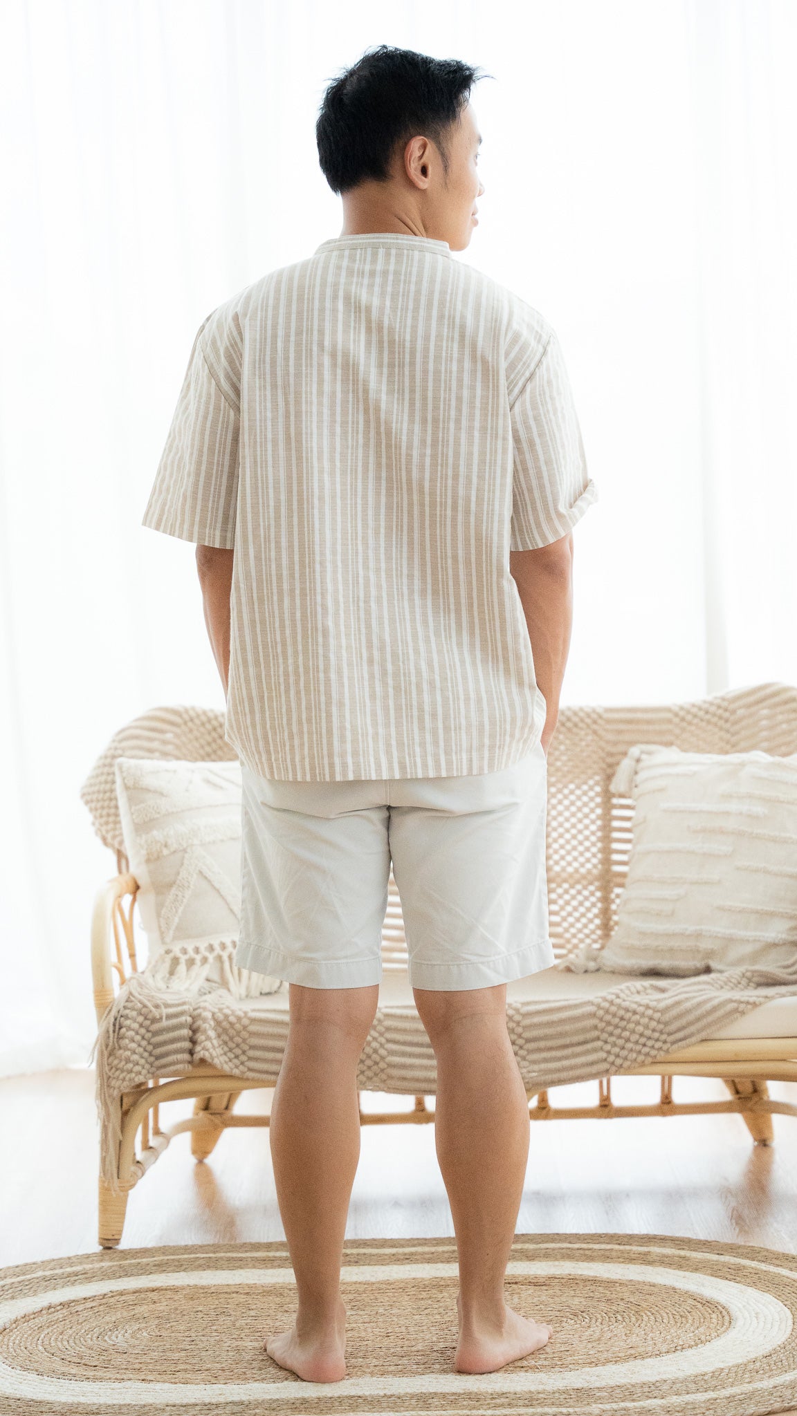 Resort Vibes Men's Shirt in Khaki [ONLINE ONLY]