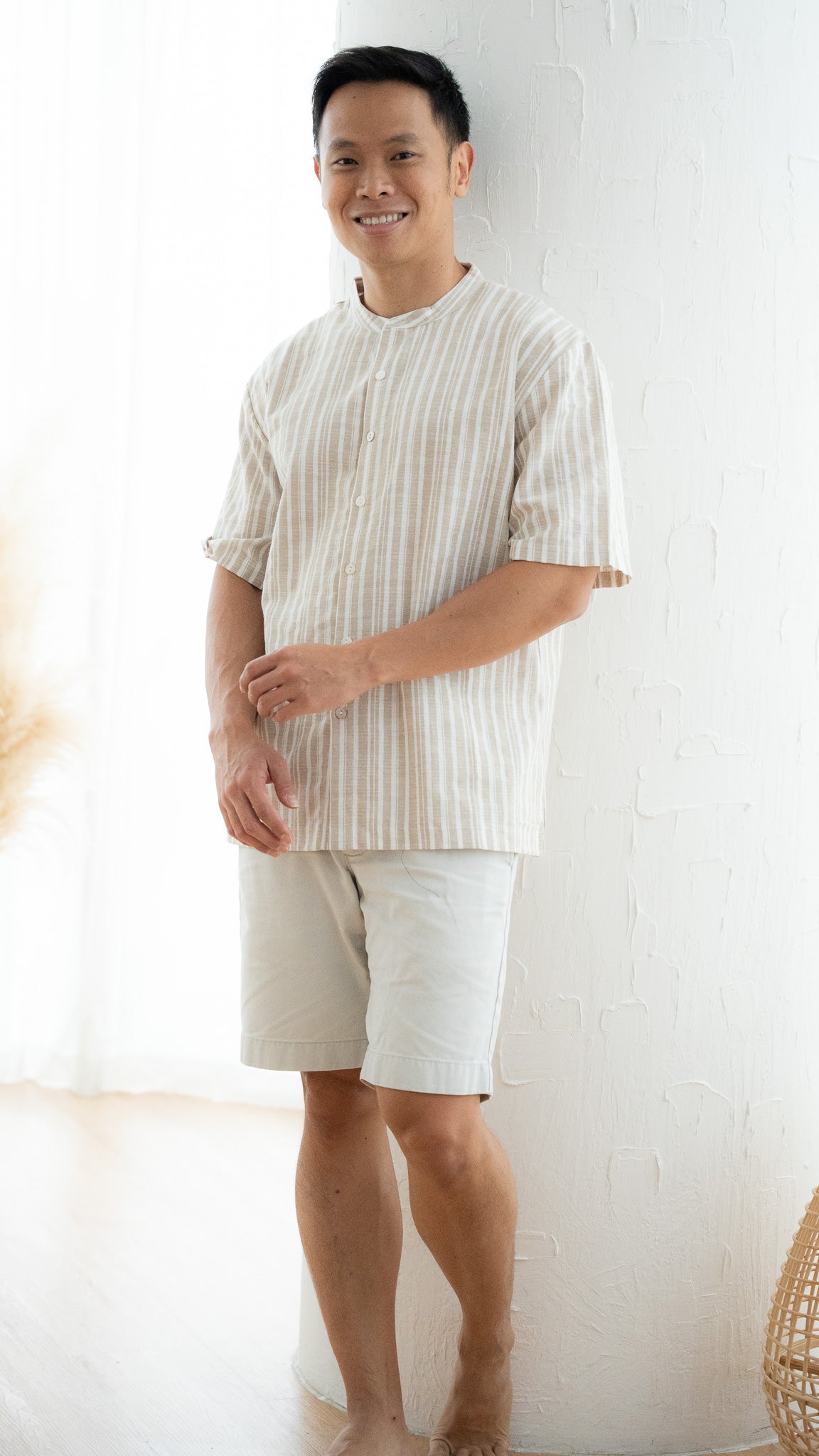 Resort Vibes Men's Shirt in Khaki [ONLINE ONLY]