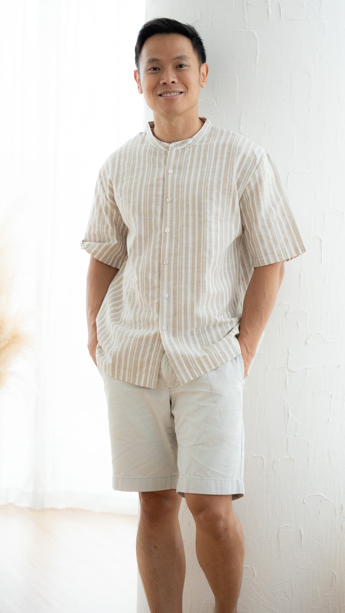 Resort Vibes Men's Shirt in Khaki [ONLINE ONLY]