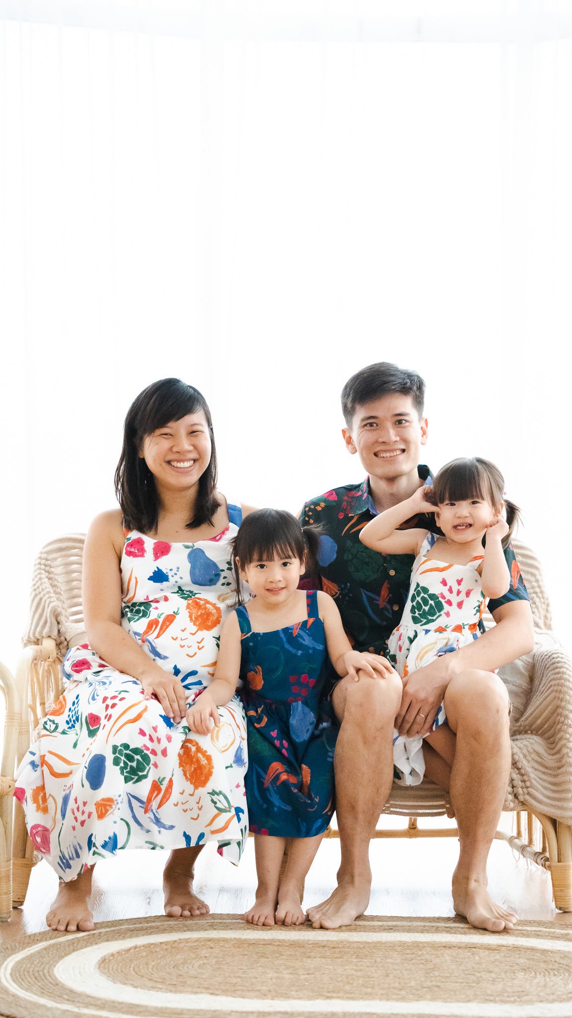 Fruit For Thought Kids' Dress in Blue [ONLINE ONLY]