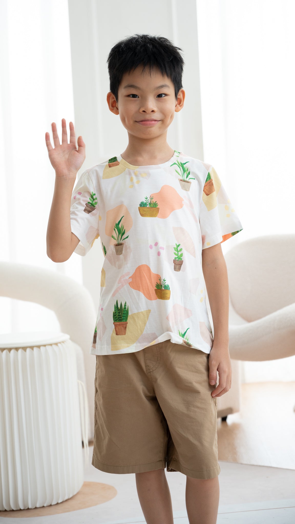 House Plants Kid's Tee in White