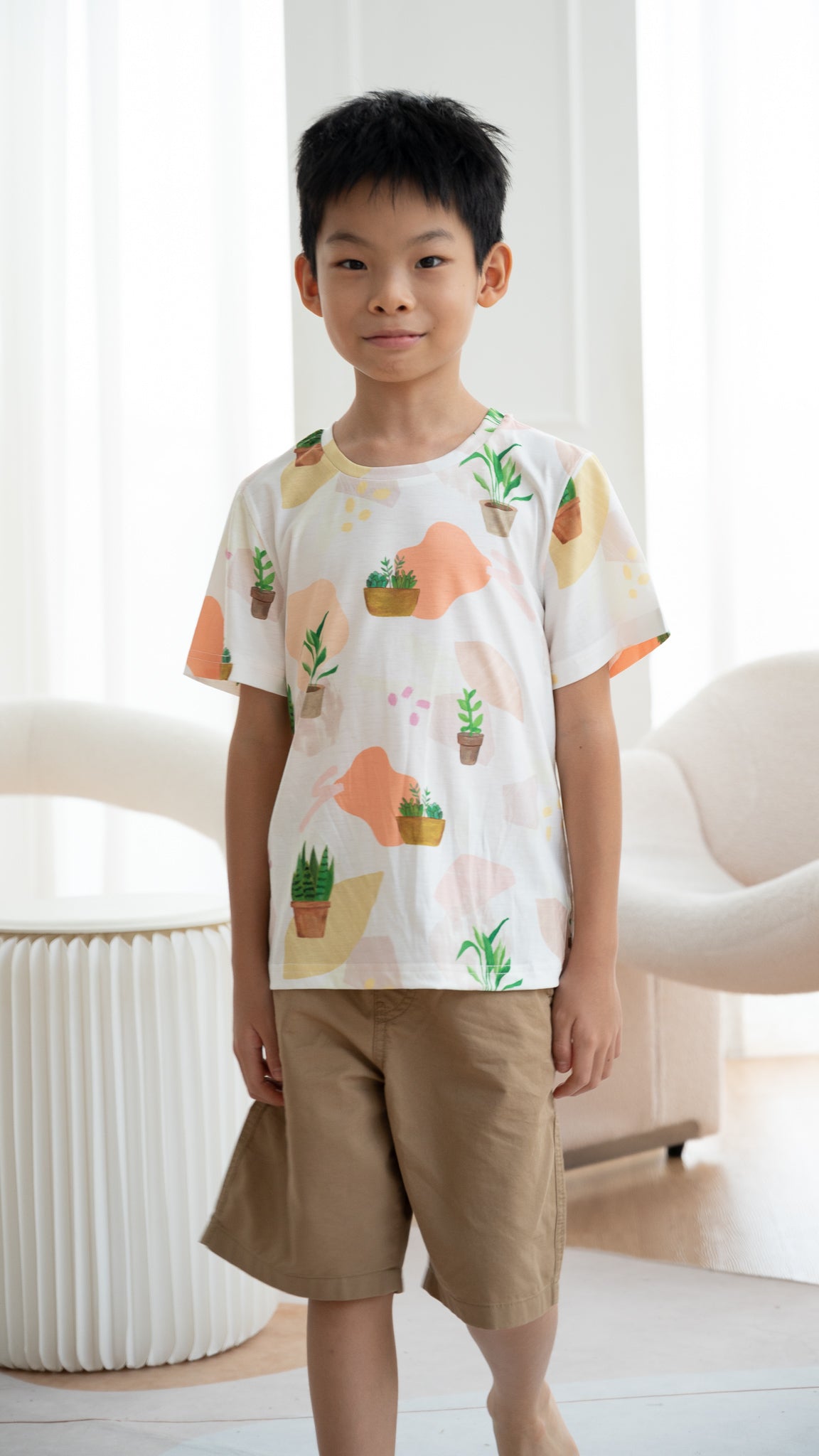House Plants Kid's Tee in White