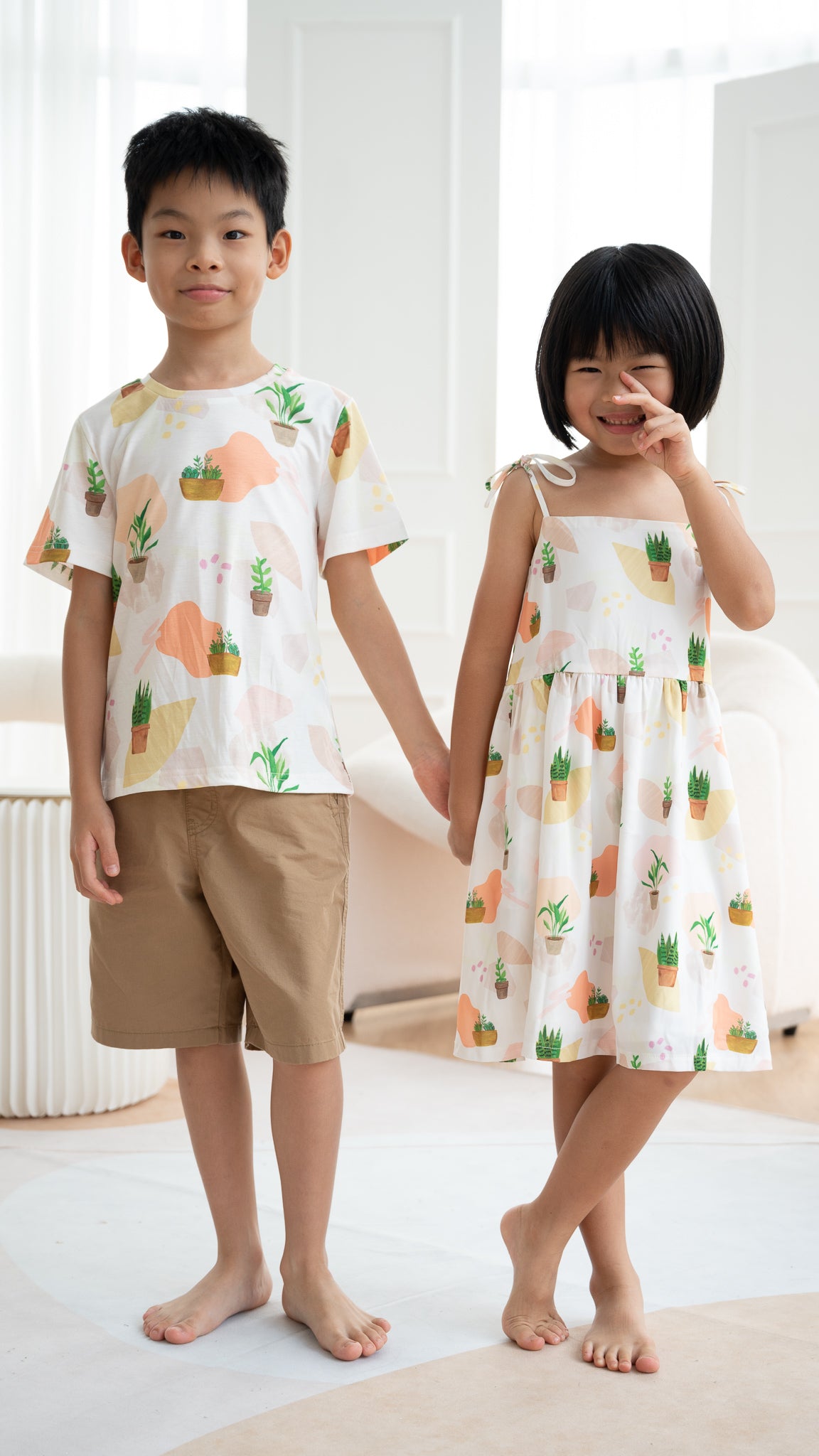 House Plants Kid's Tee in White