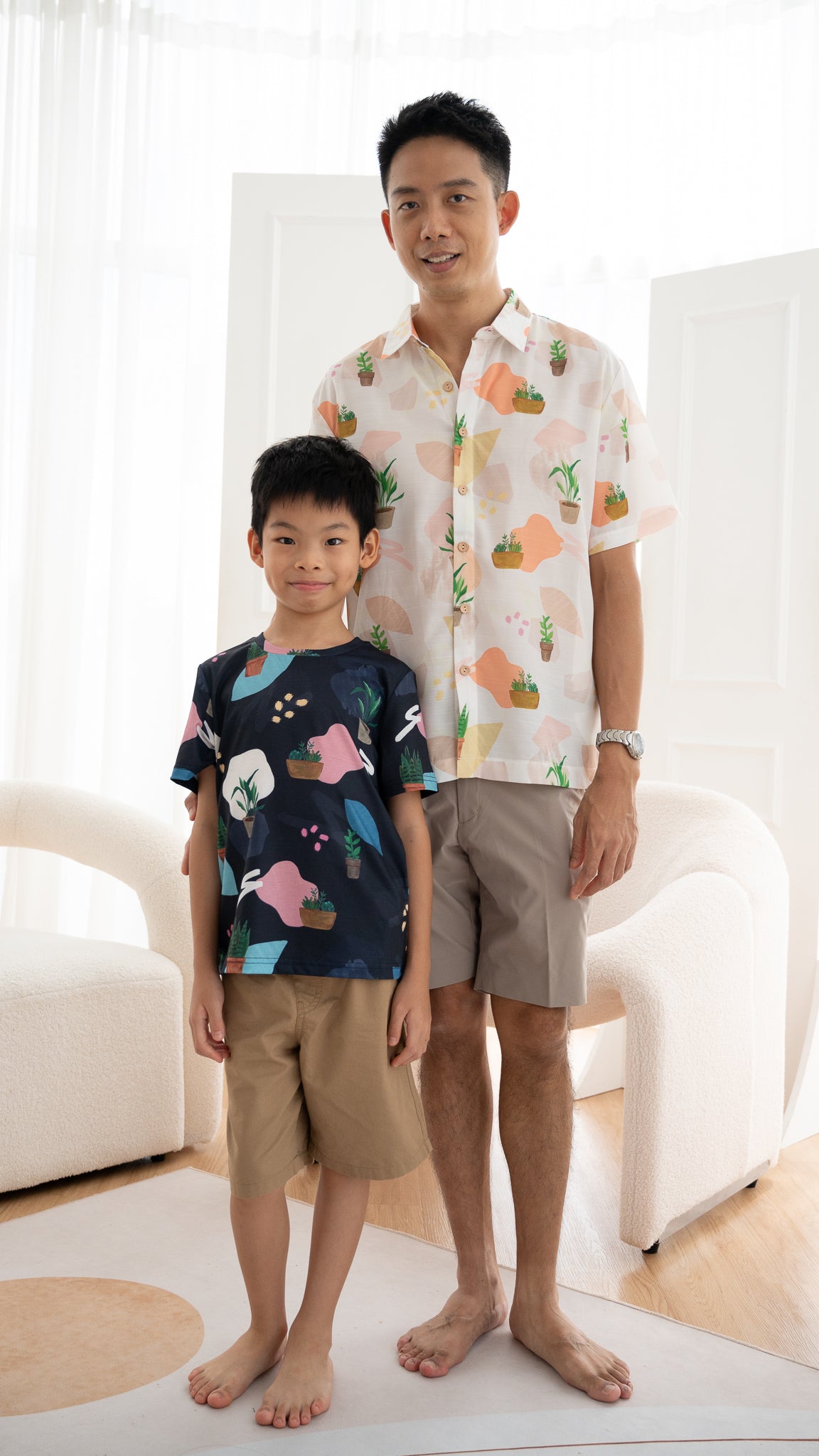 House Plants Kid's Tee in Blue