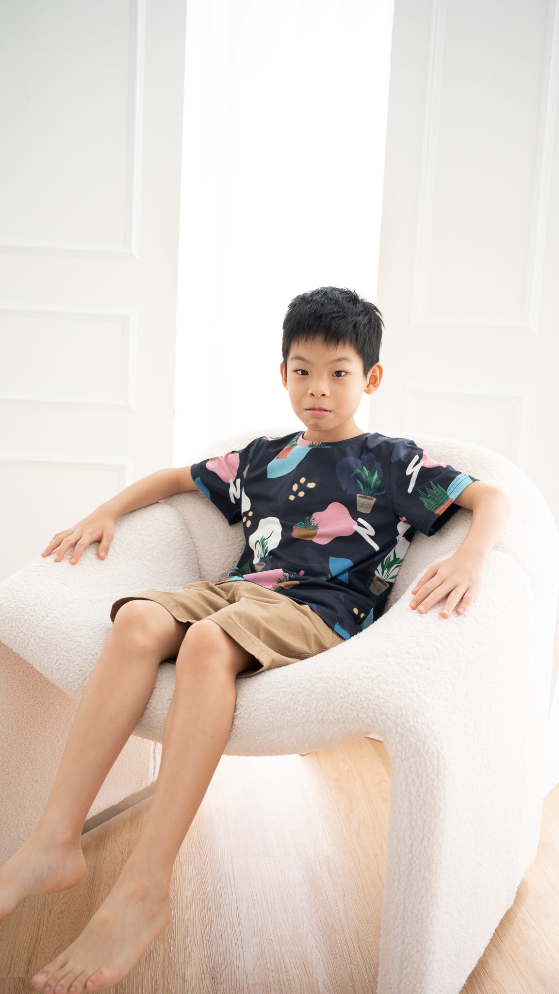 House Plants Kid's Tee in Blue