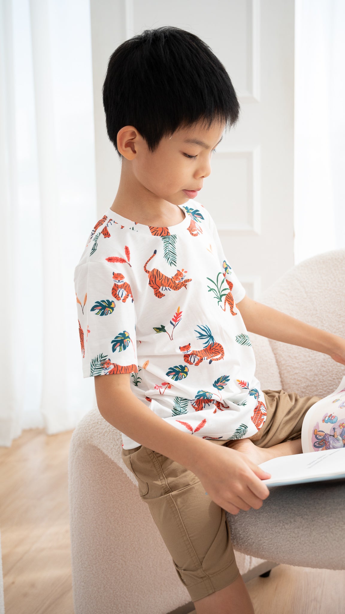 Wild & Free Kid's Tee in White