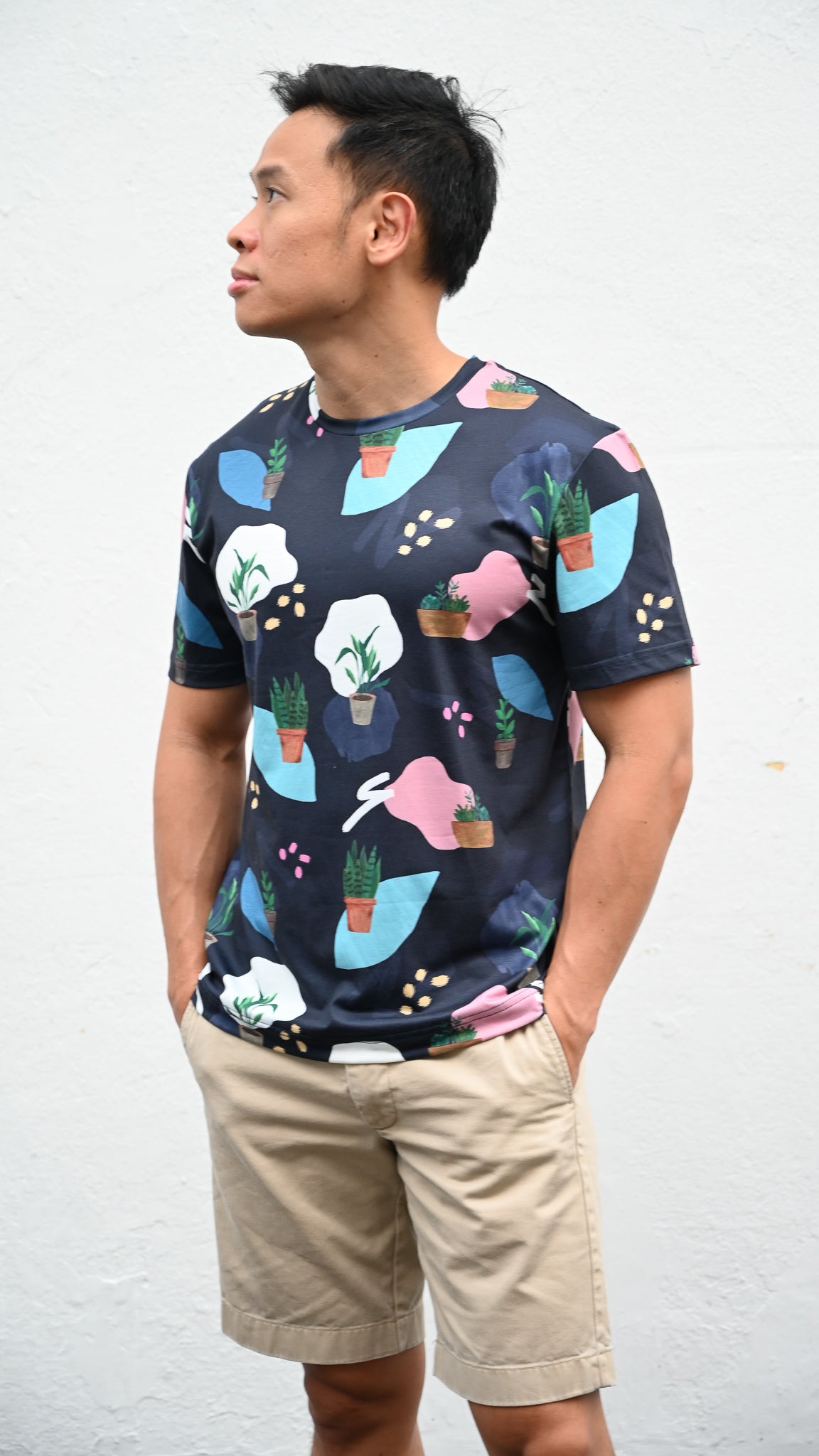 House Plants Unisex Tee in Blue