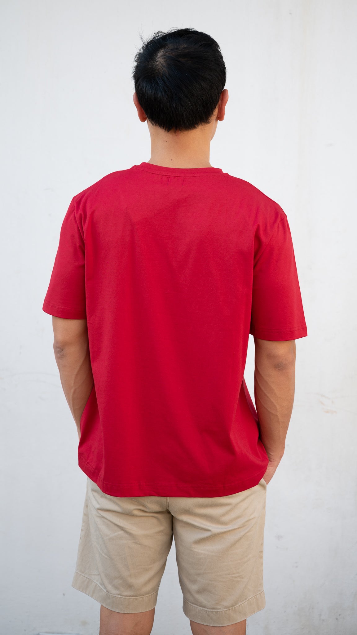 Fortune Tiger Men's Tee in Red [ONLINE ONLY]