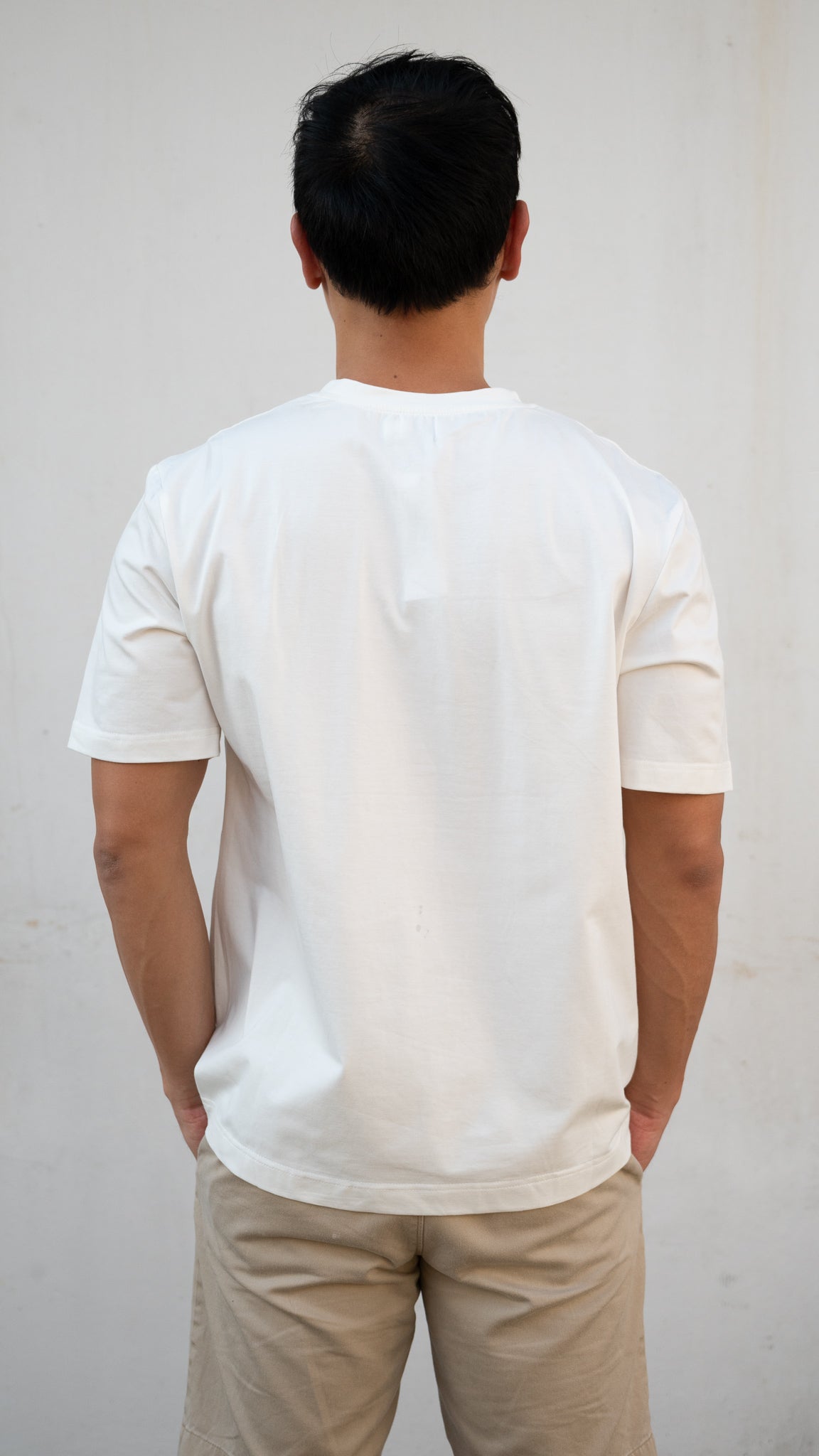 Mahjong Tiger Men's Tee in White [ONLINE ONLY]