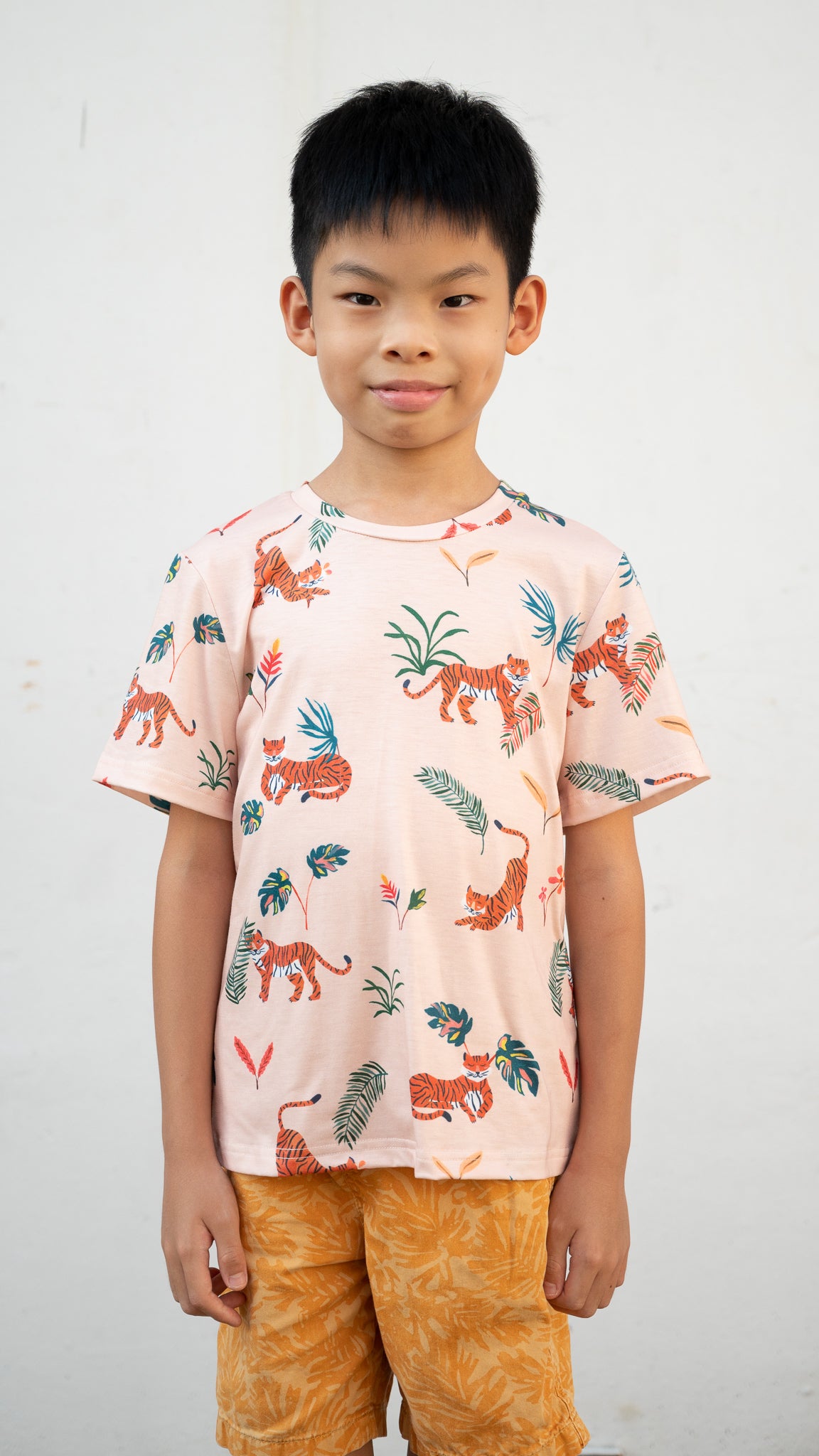 Wild & Free Kid's Tee in Peach
