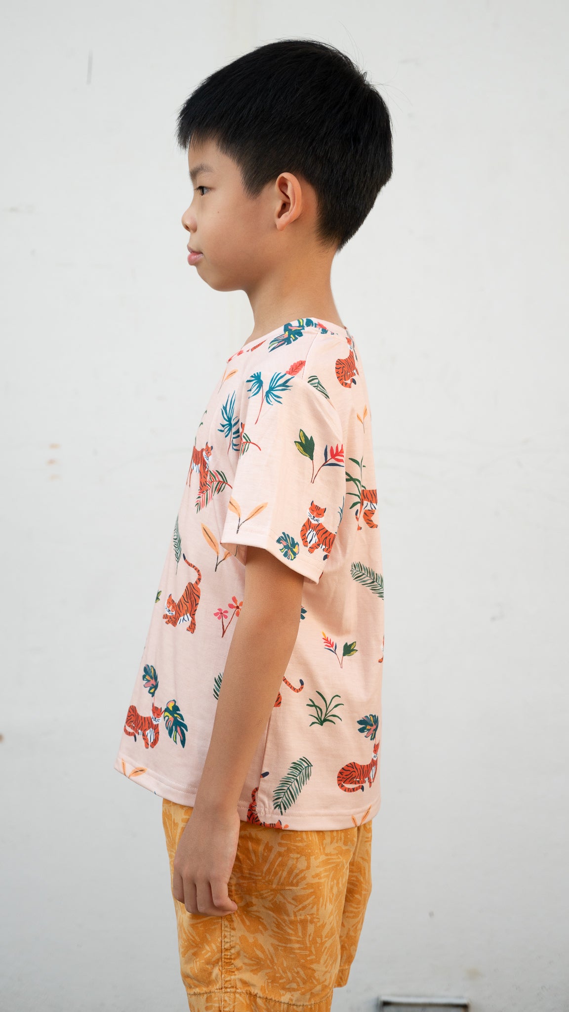 Wild & Free Kid's Tee in Peach