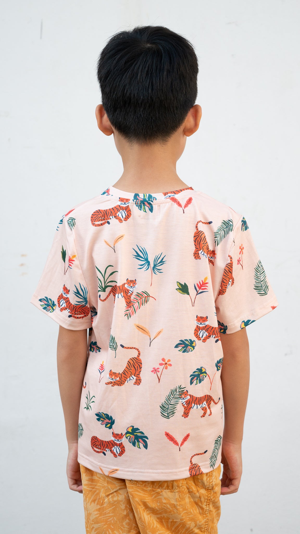 Wild & Free Kid's Tee in Peach