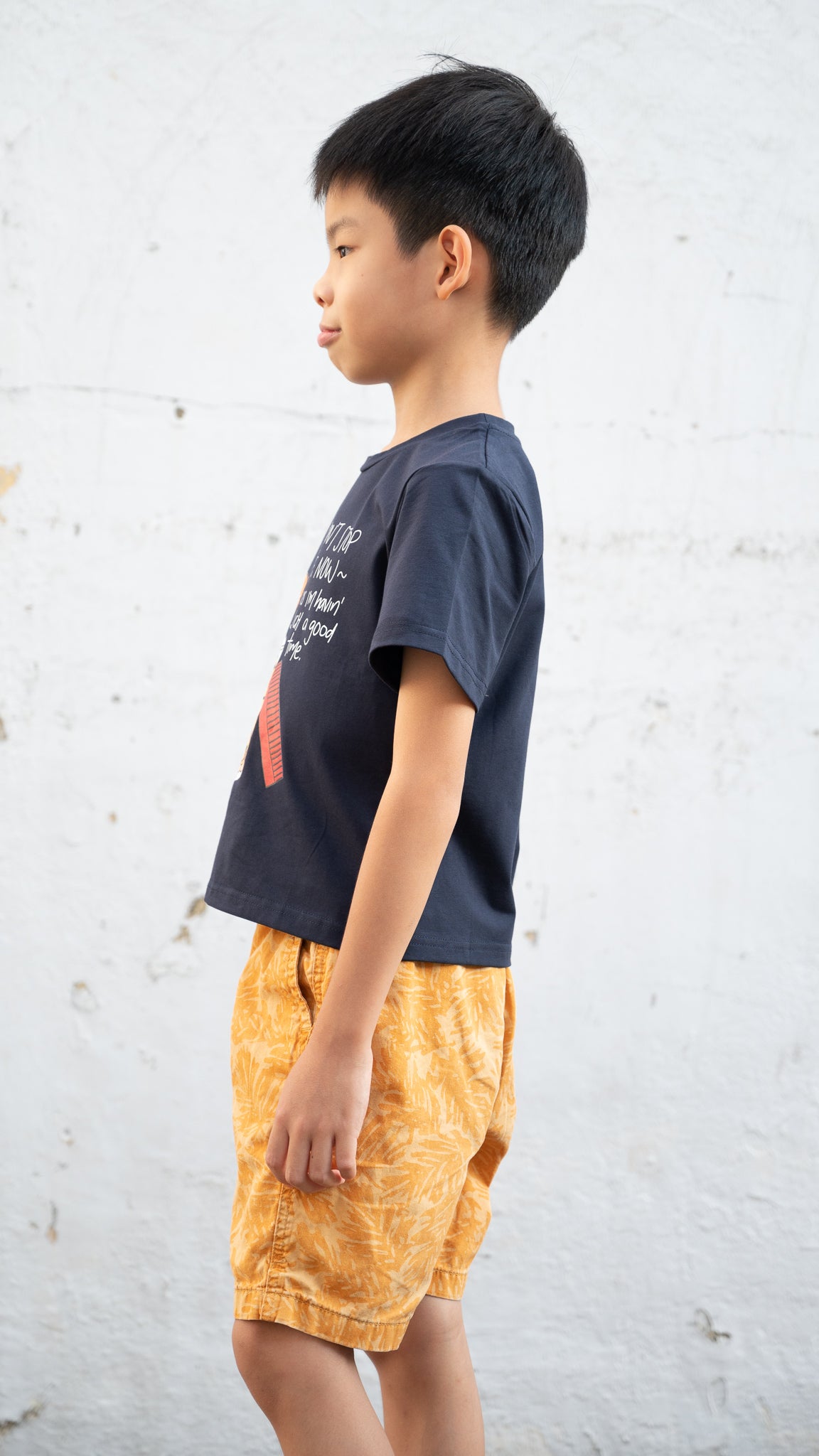 Pineapple Tart Tiger Kids' Tee in Dark Blue [ONLINE ONLY]