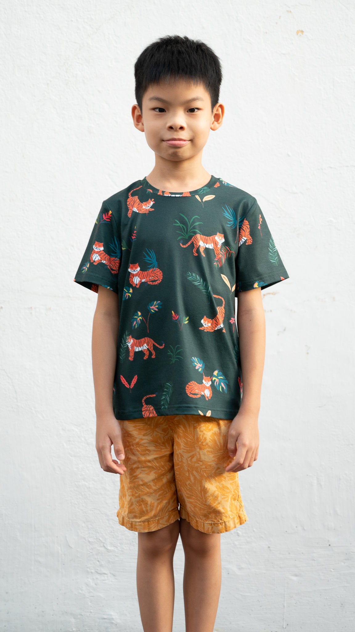 Wild & Free Kid's Tee in Green