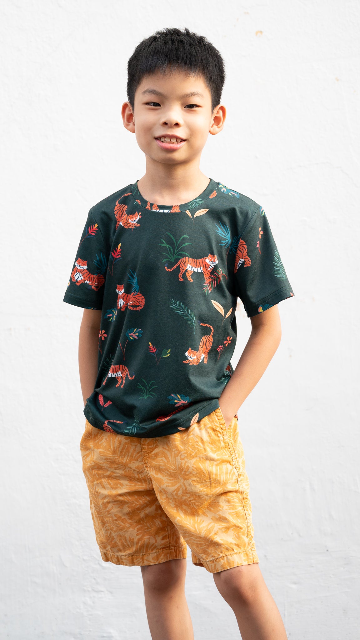 Wild & Free Kid's Tee in Green