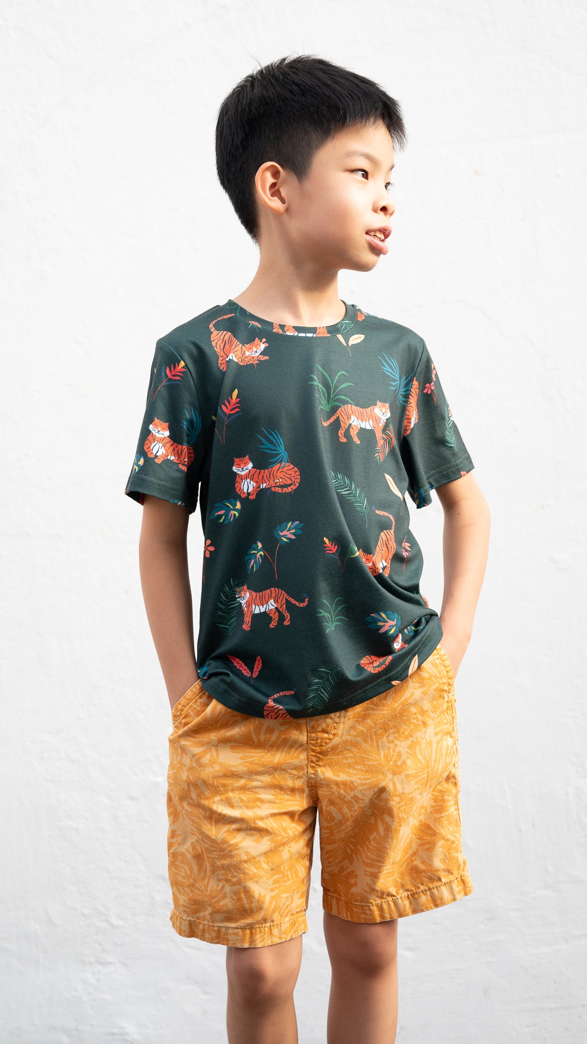 Wild & Free Kid's Tee in Green
