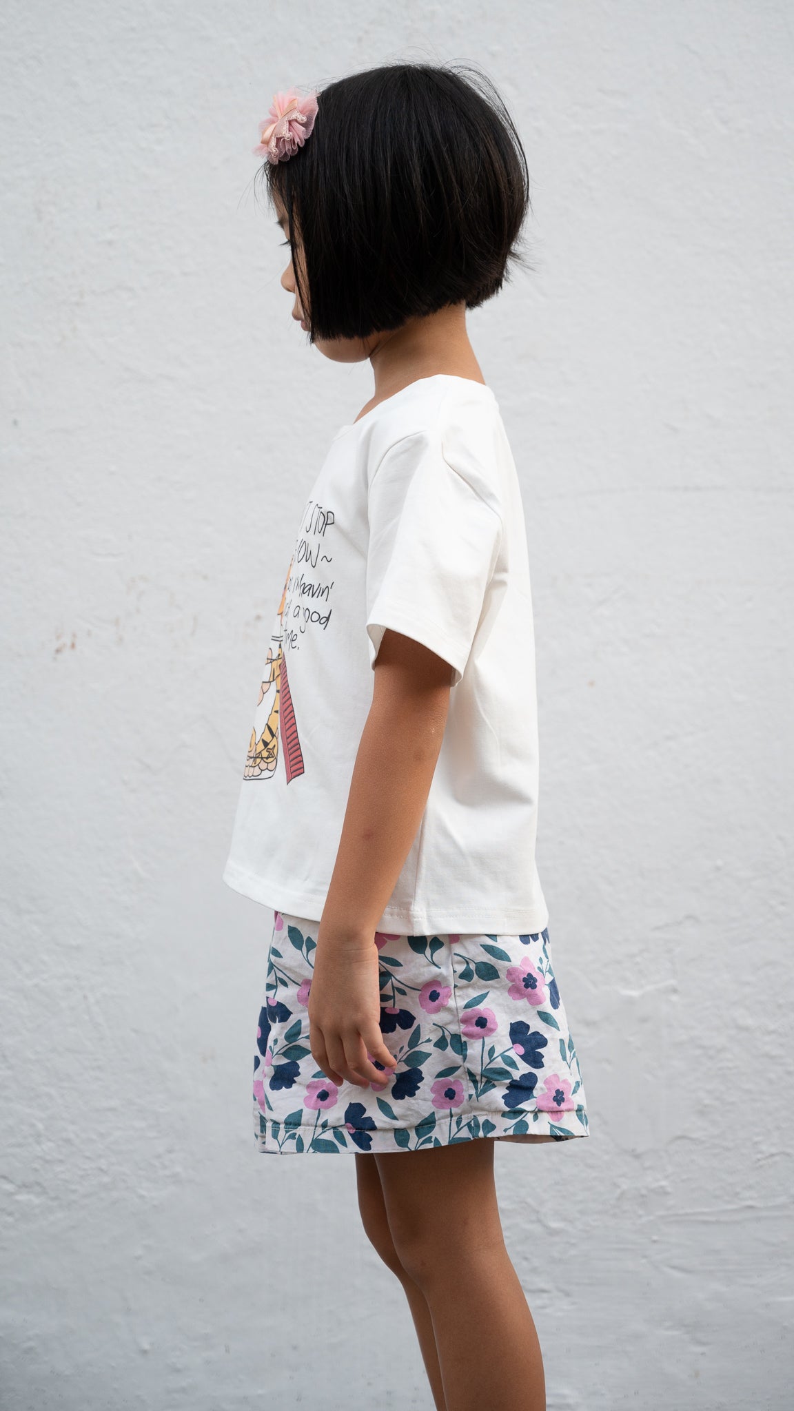 Pineapple Tart Tiger Kids' Tee in White [ONLINE ONLY]