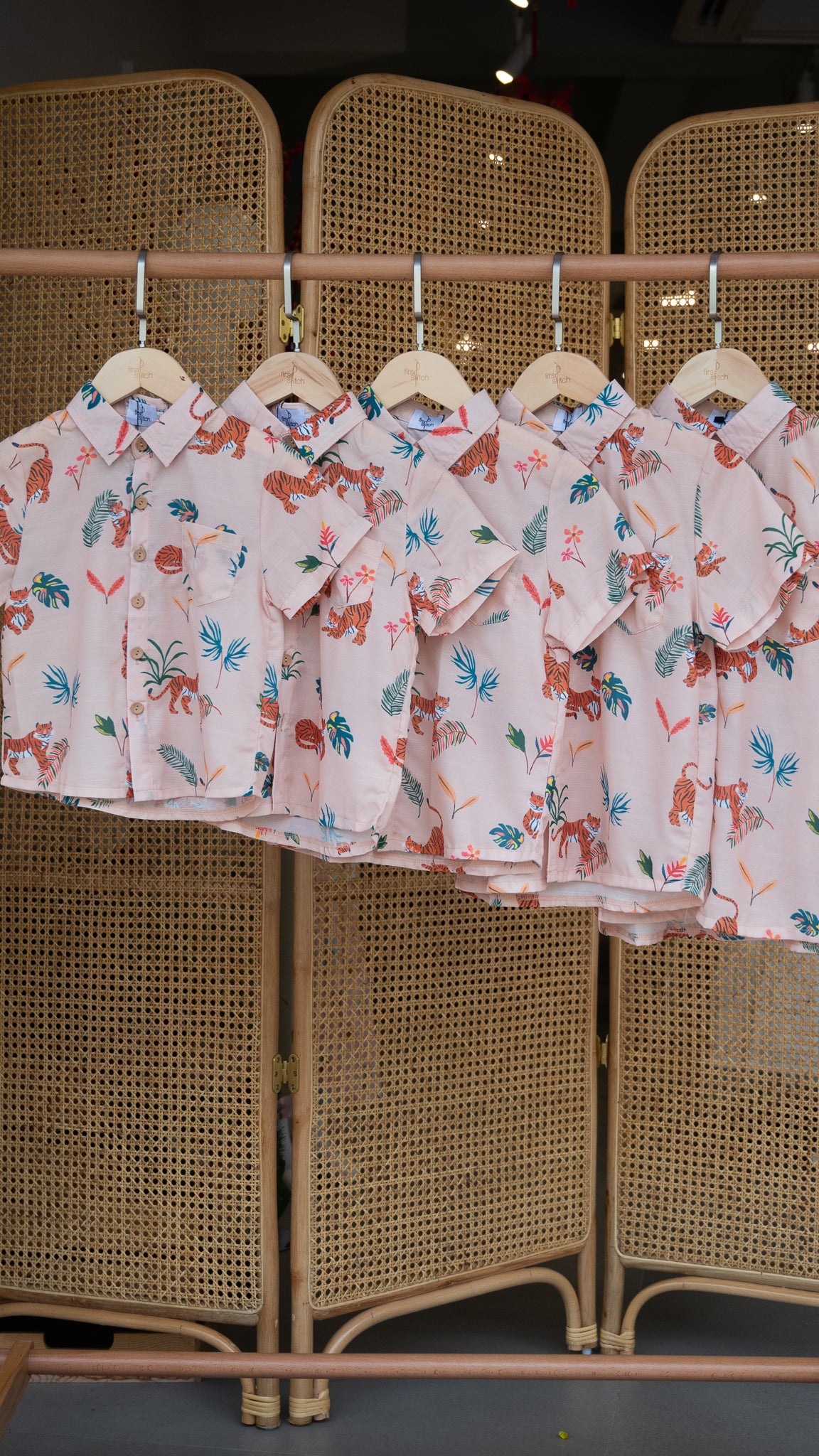 Wild & Free Kid's Shirt in Peach