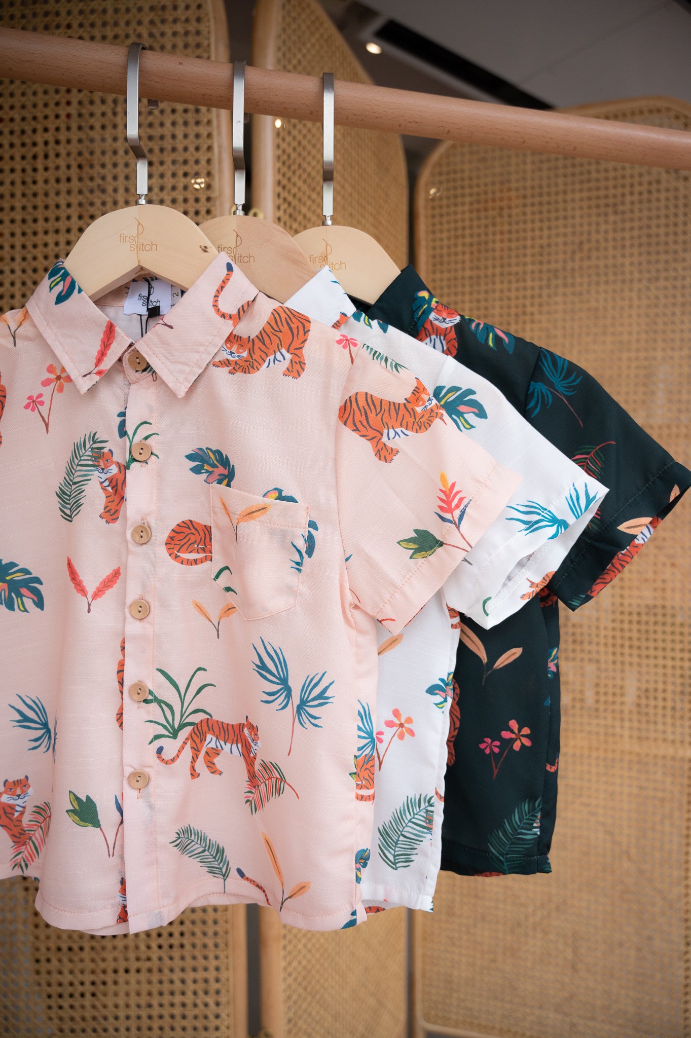 Wild & Free Kid's Shirt in Peach
