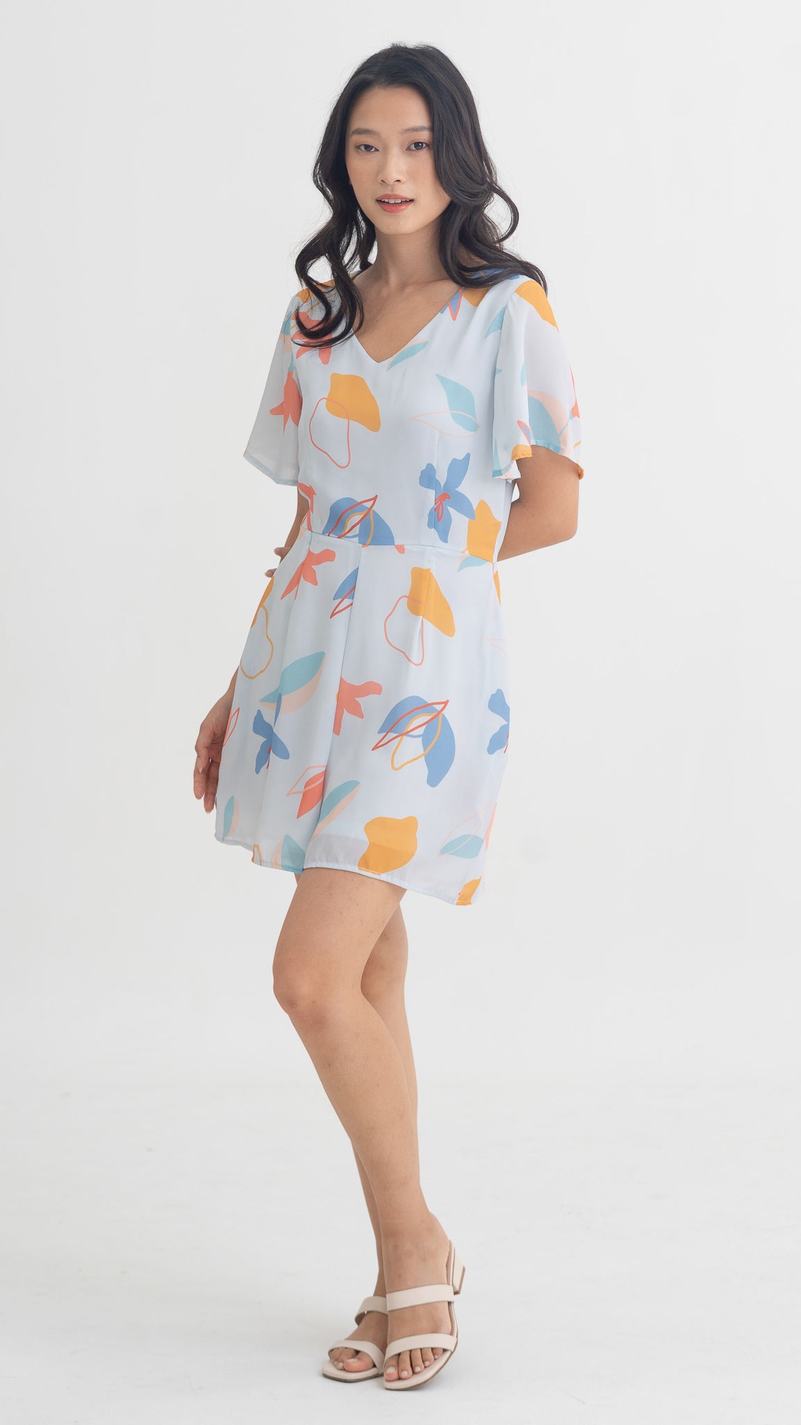 Sophie's Summer Sleeved Playsuit in Pastel [ONLINE ONLY]