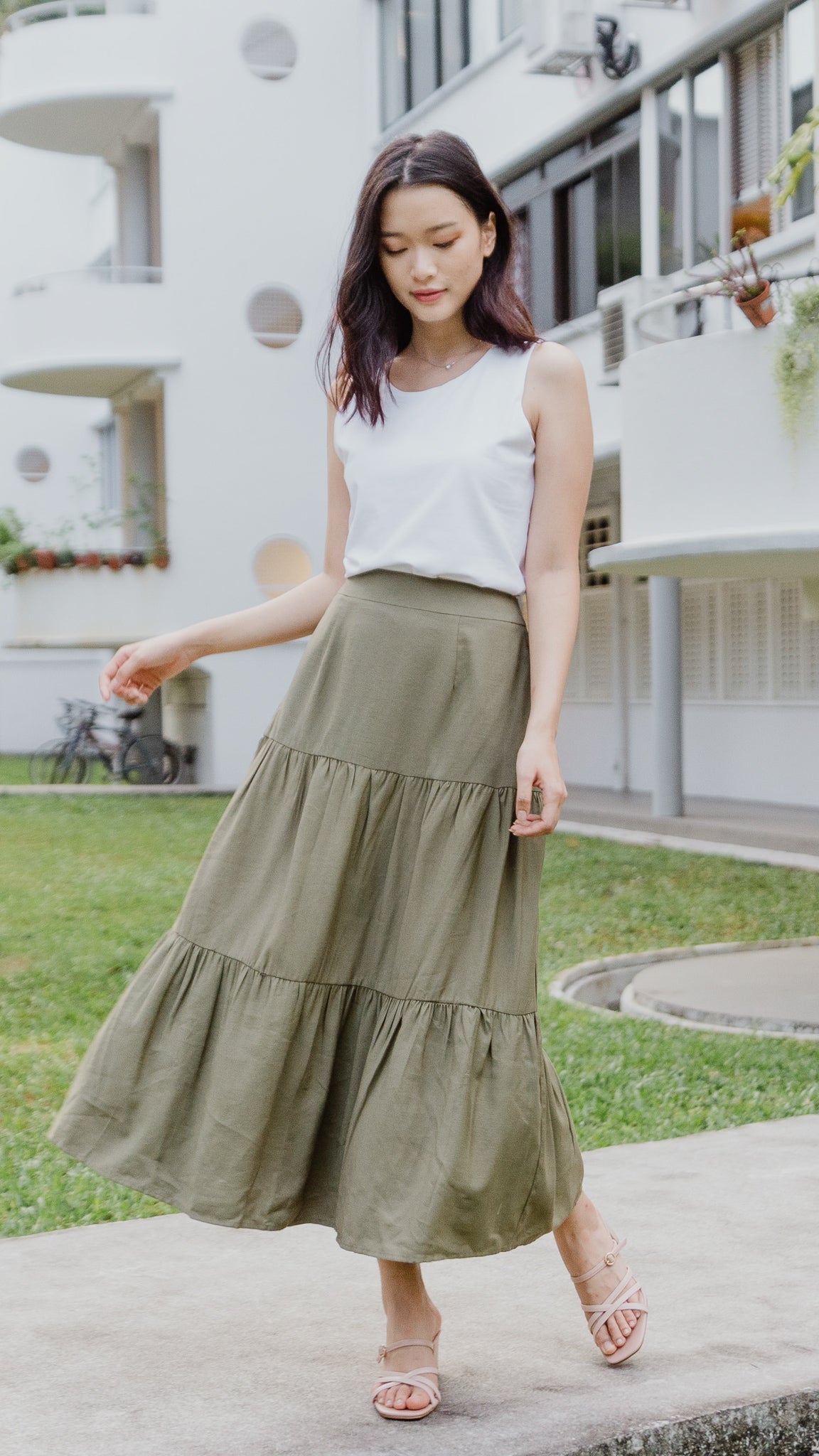 Tiered maxi skirt Clearance